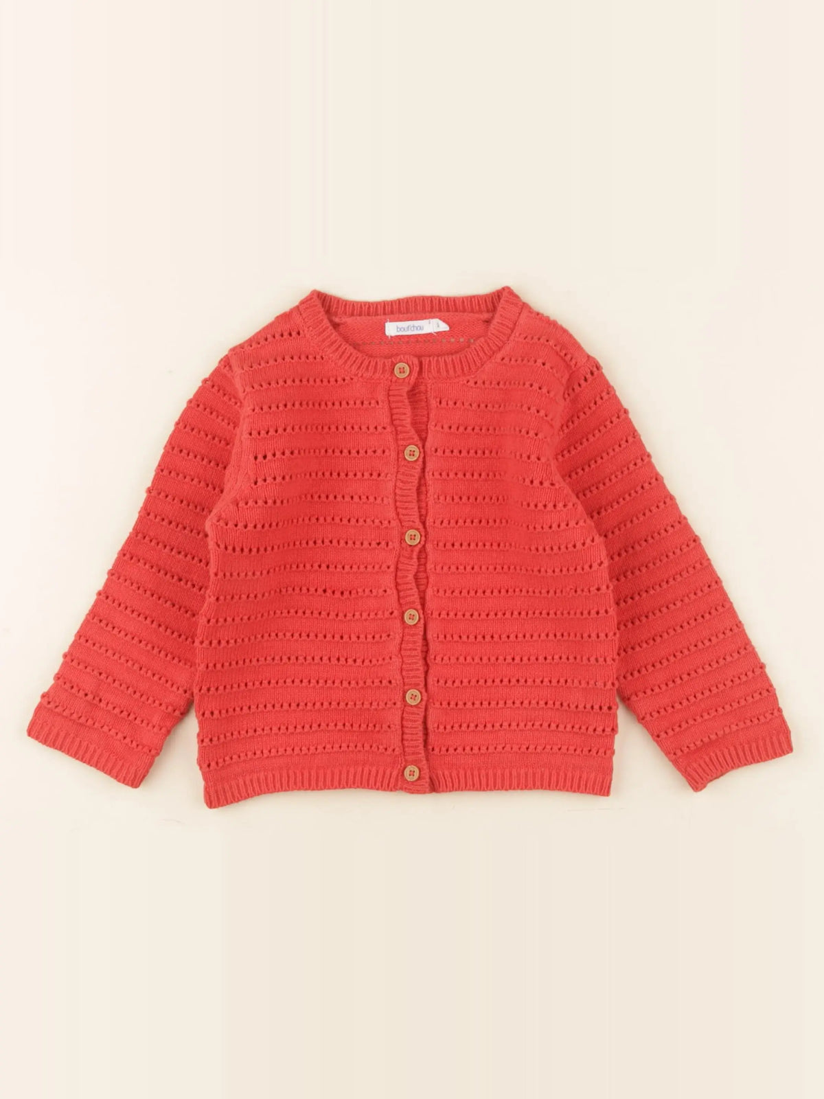 Boutchou - gilet rouge - 24 mois