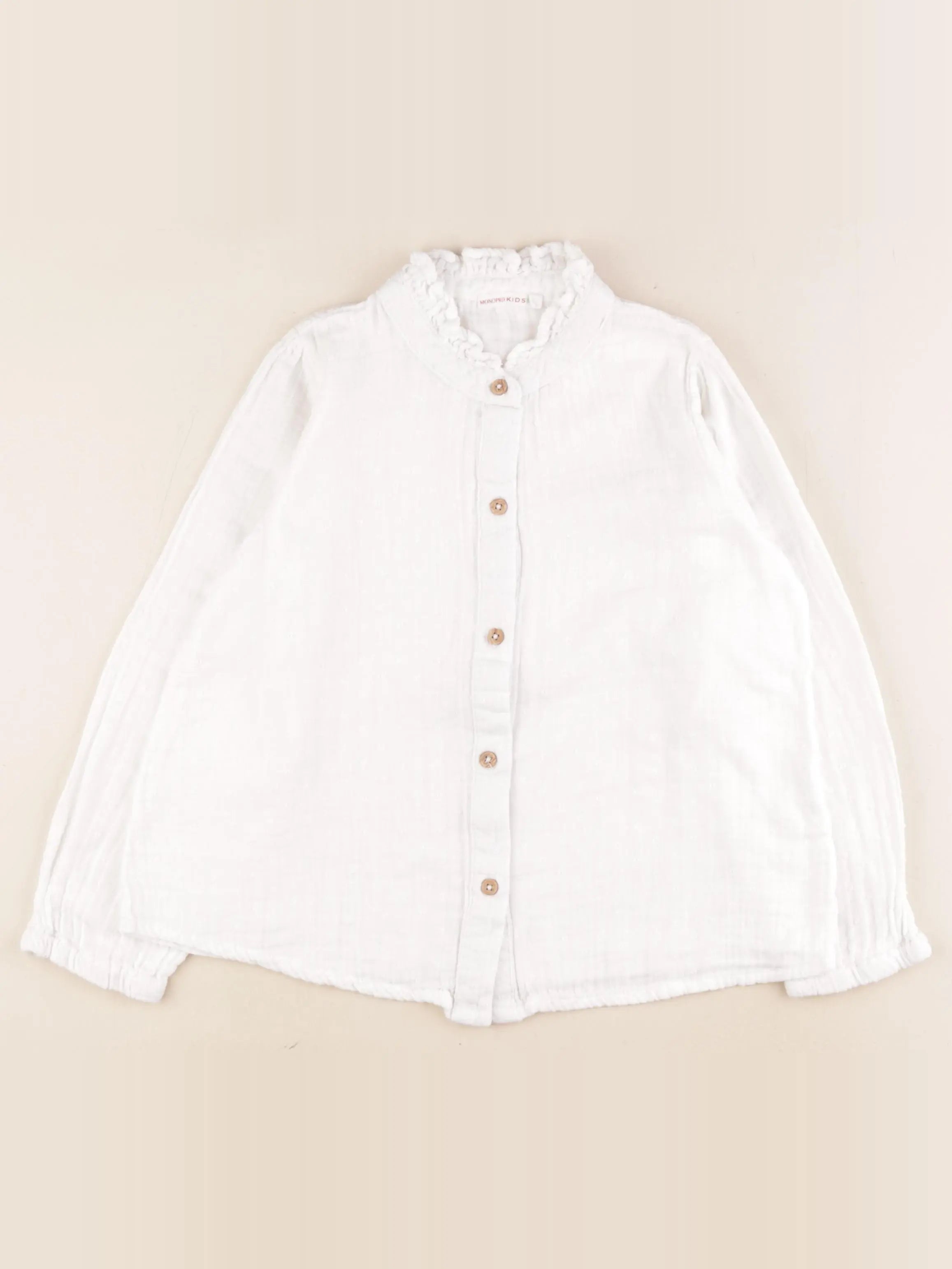 Monoprix - blouse blanc - 8 ans