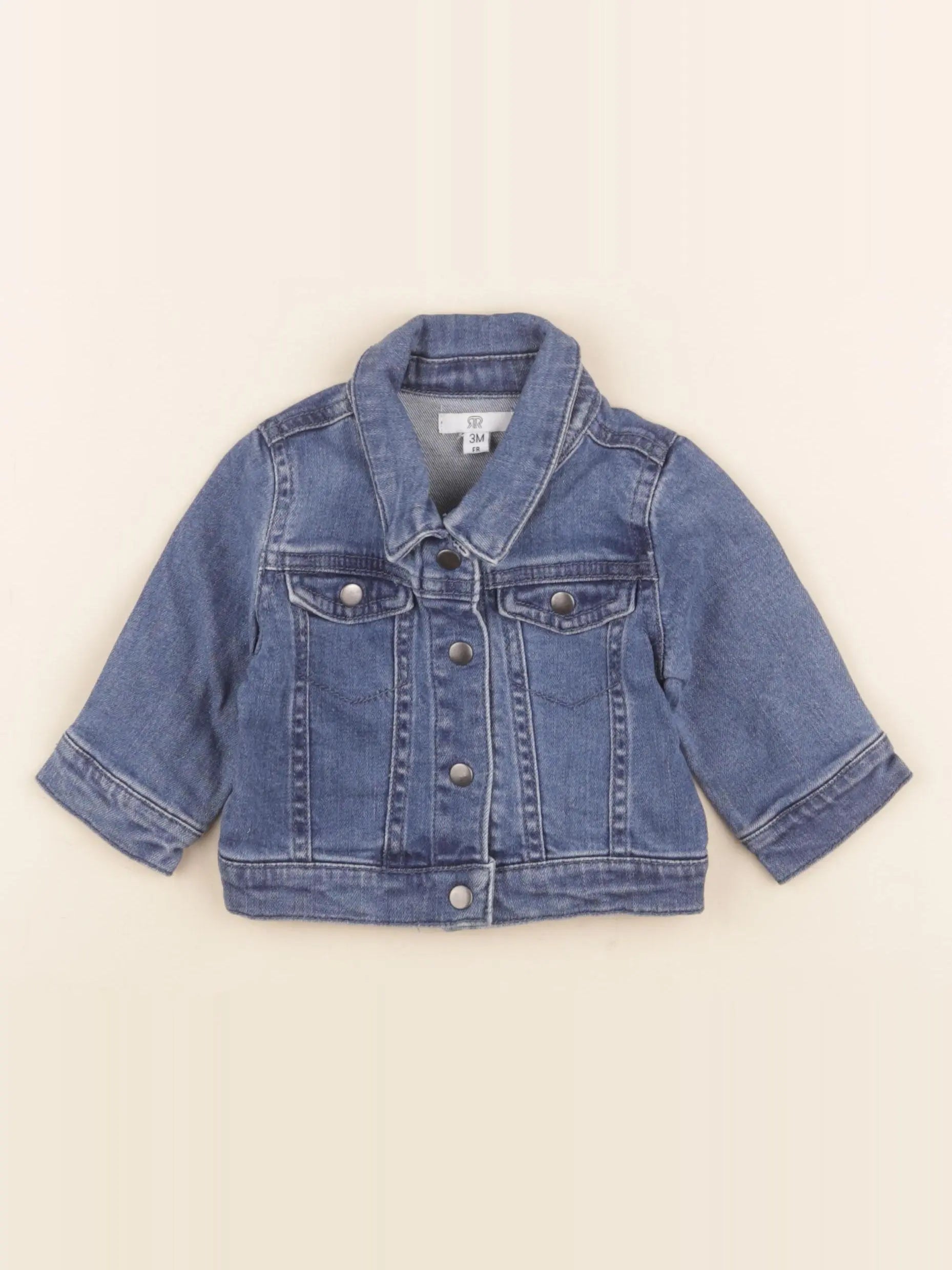 Vertbaudet - veste bleu - 3 mois