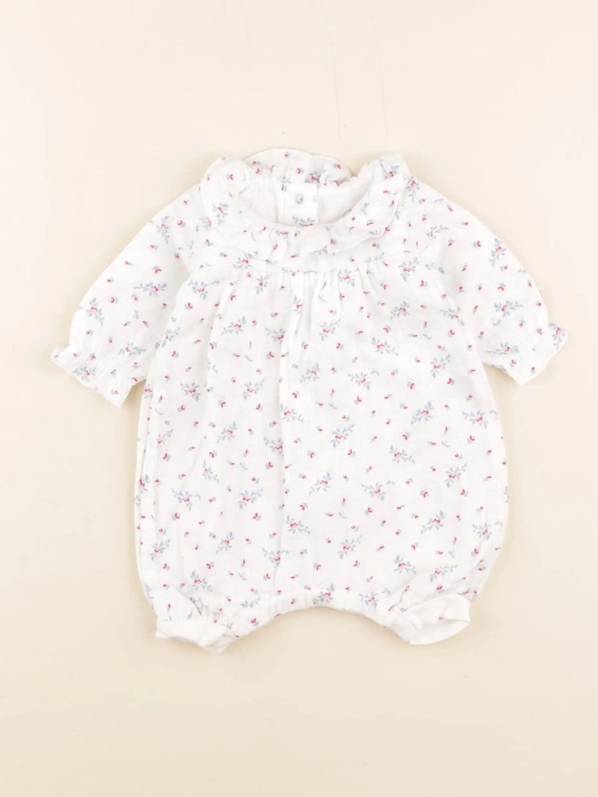 Petit Bateau - combinaison blanc - 1 mois