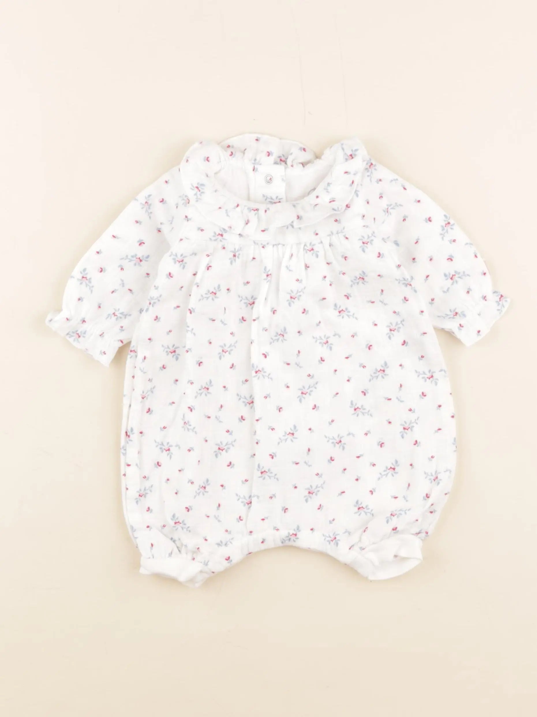 Petit Bateau - combinaison blanc - 1 mois