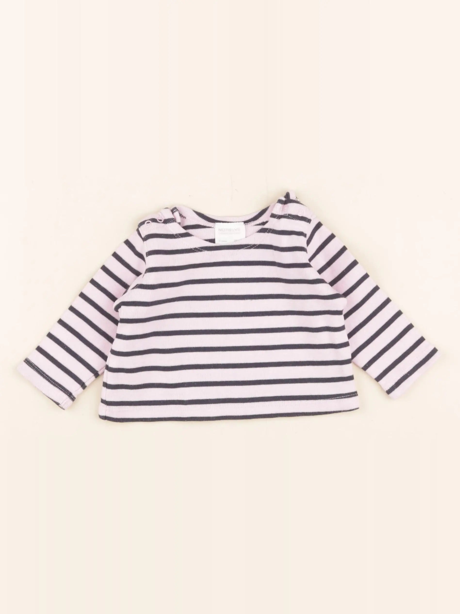 Natalys - tee-shirt rose - 3 mois