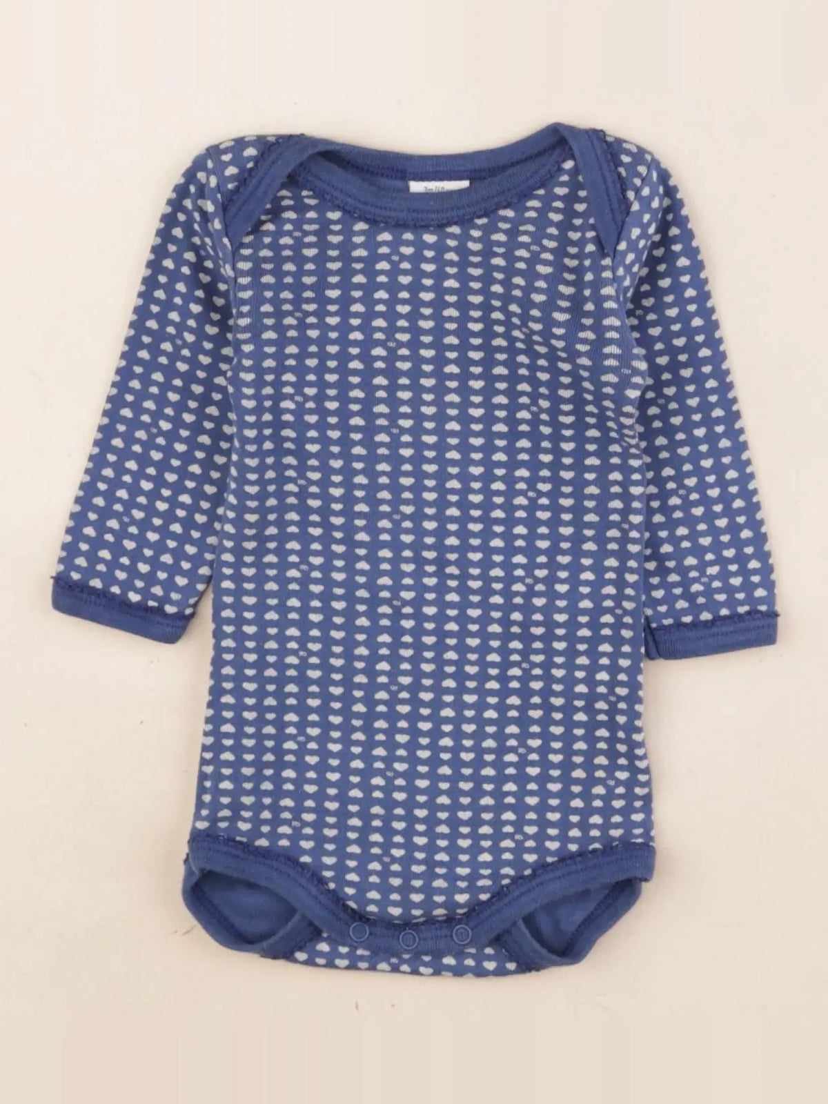 Petit Bateau - body bleu - 3 mois