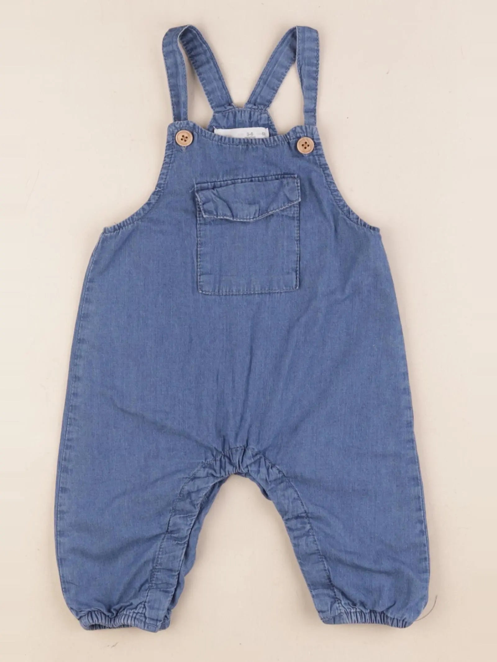 Zara - combinaison doublé bleu - 3/6 mois