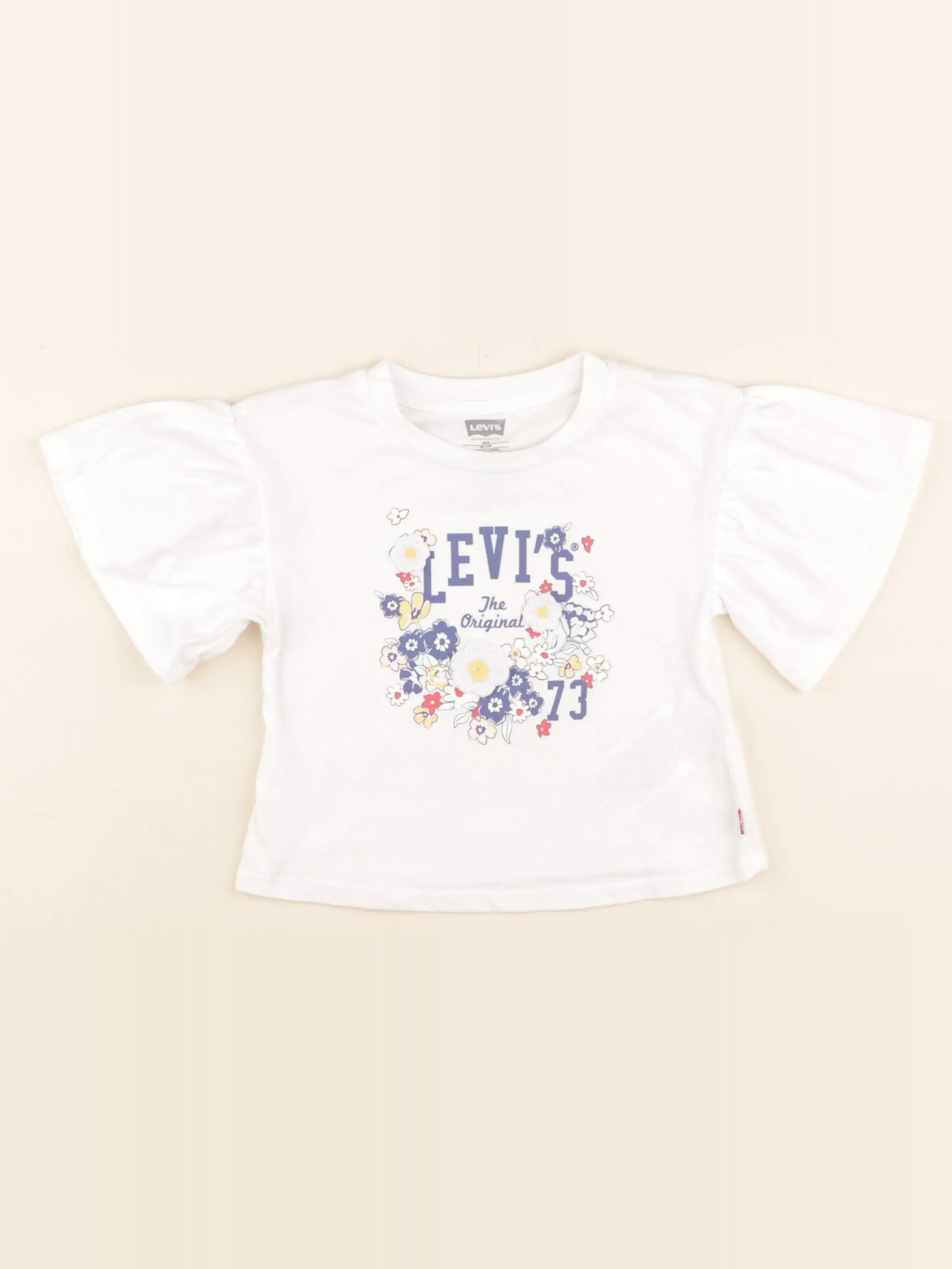 Levi's - tee-shirt bleu, blanc - 36 mois
