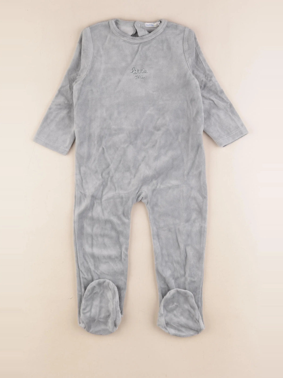 Boutchou - pyjama velours bleu - 2 ans