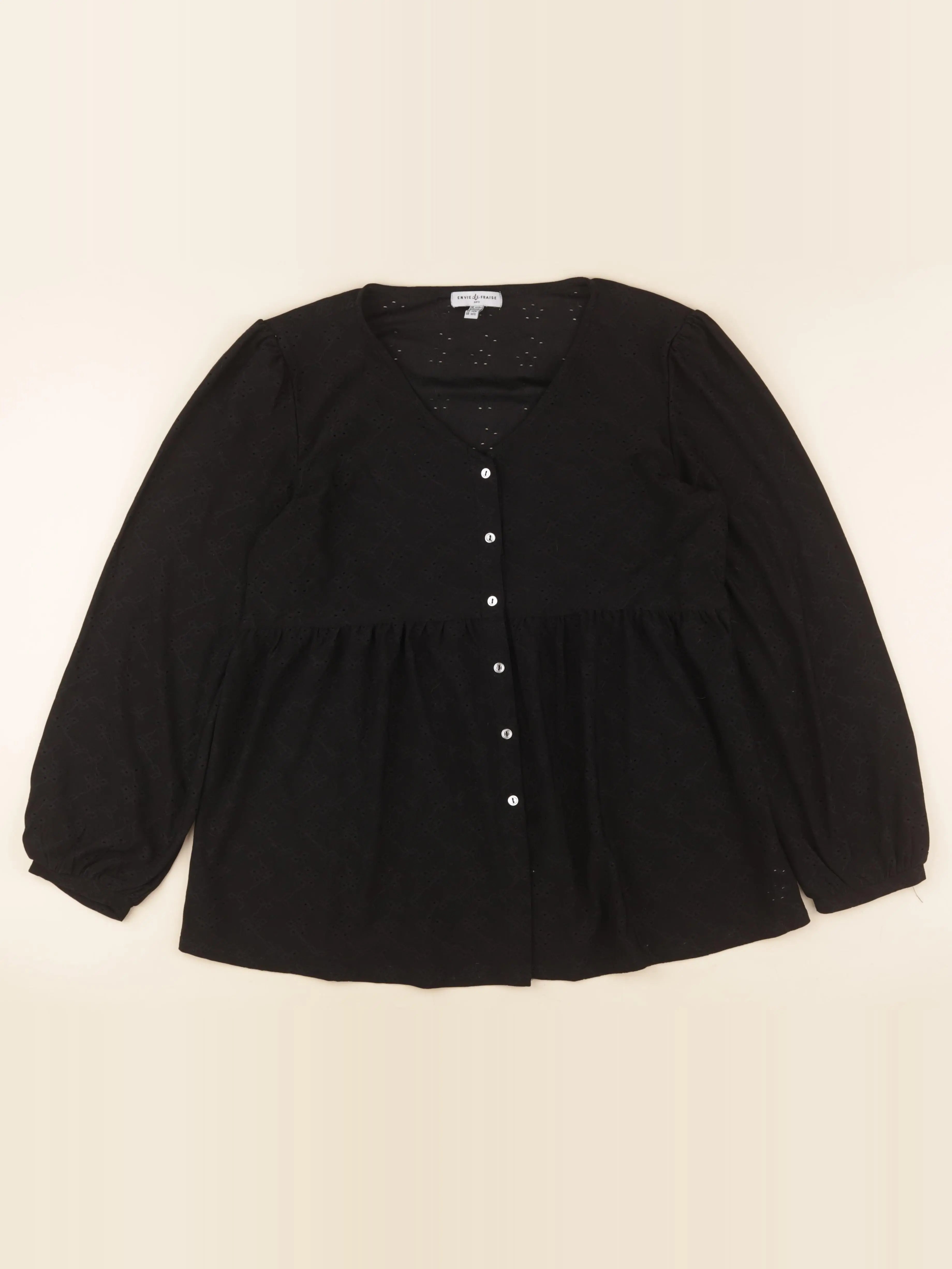 Envie de fraise - tee-shirt grossesse noir - 42 à 44