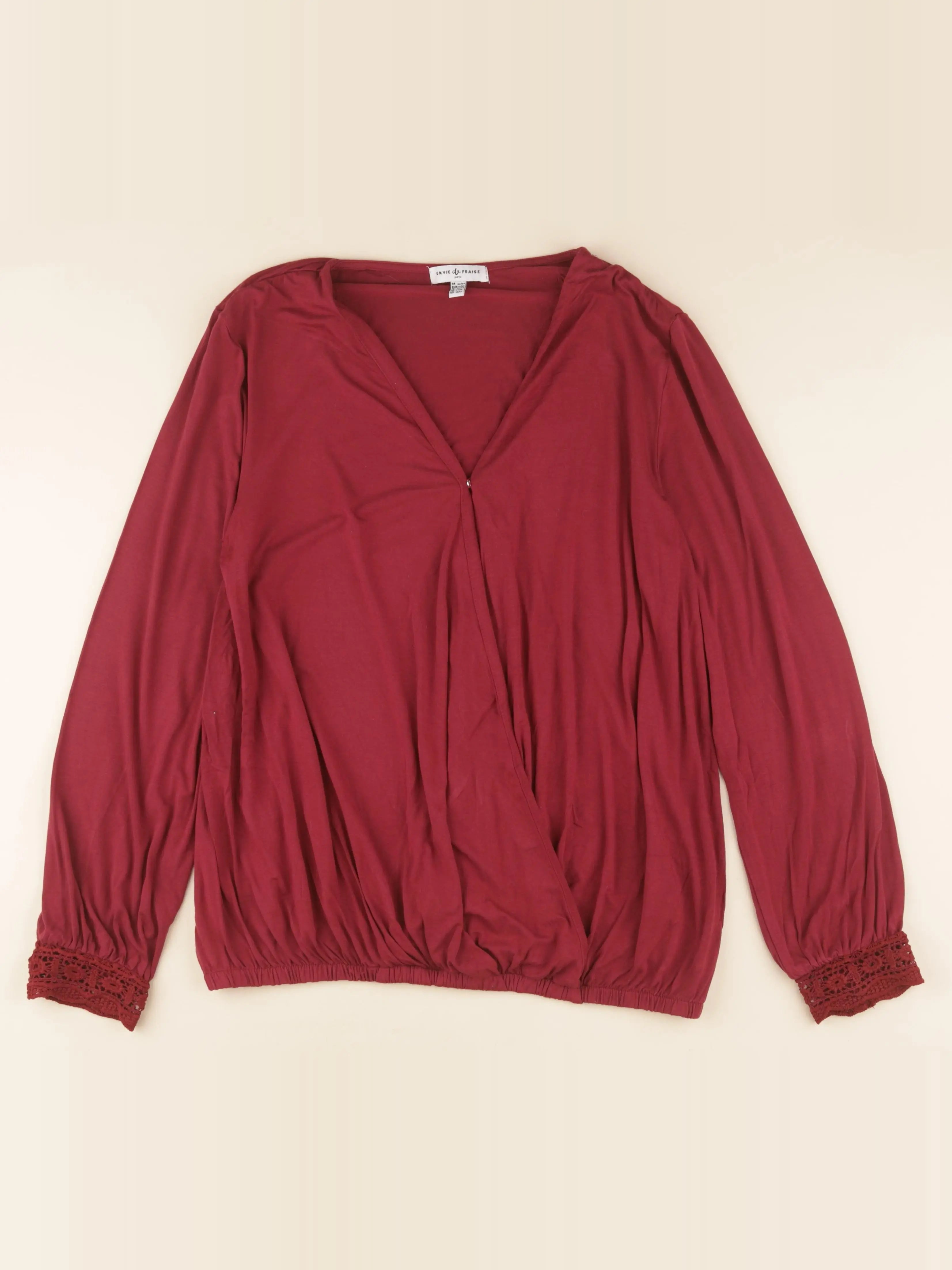Envie de fraise - tee-shirt allaitement, grossesse rouge - 42 à 44