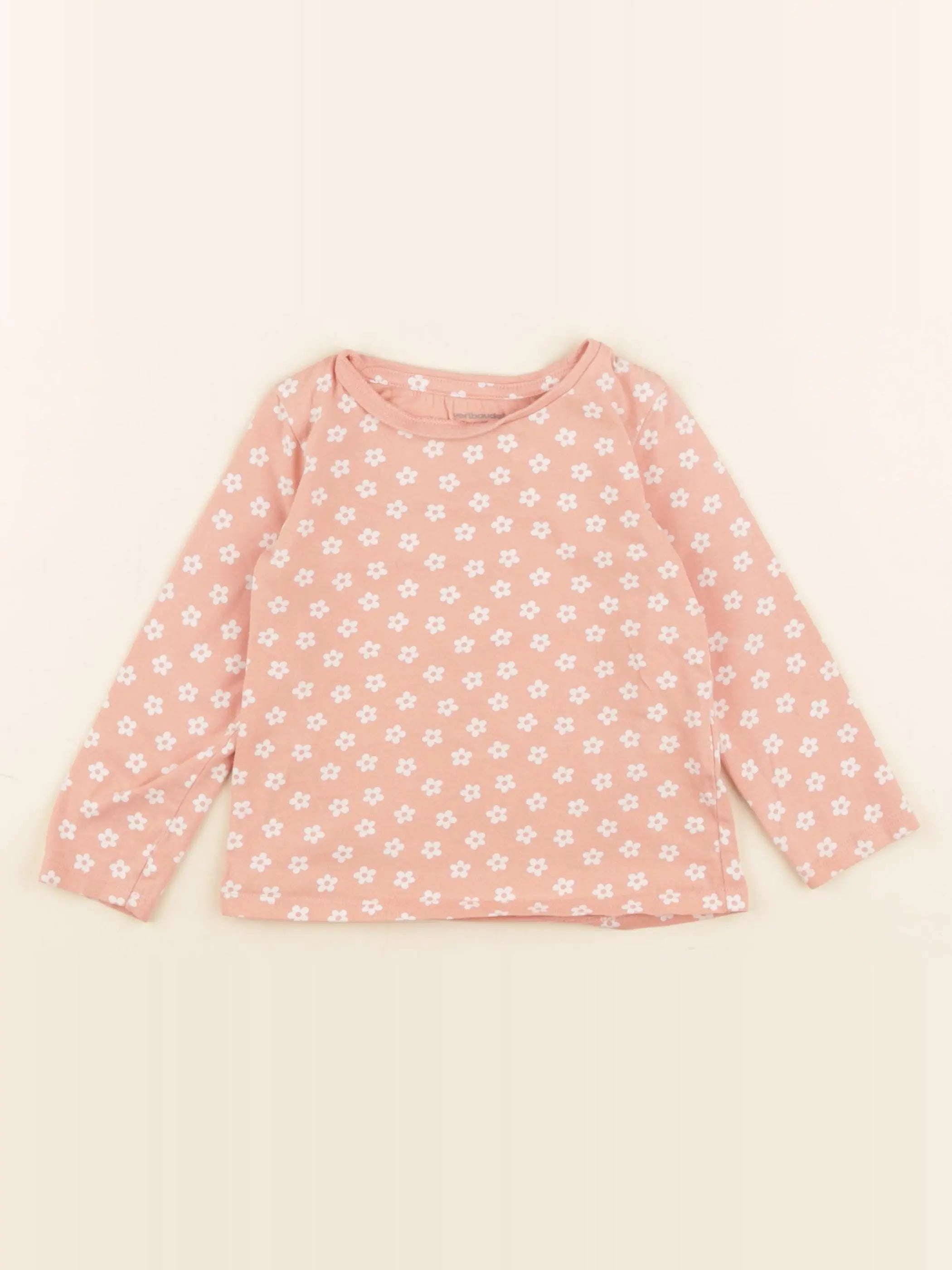 Vertbaudet - tee-shirt rose - 2 ans