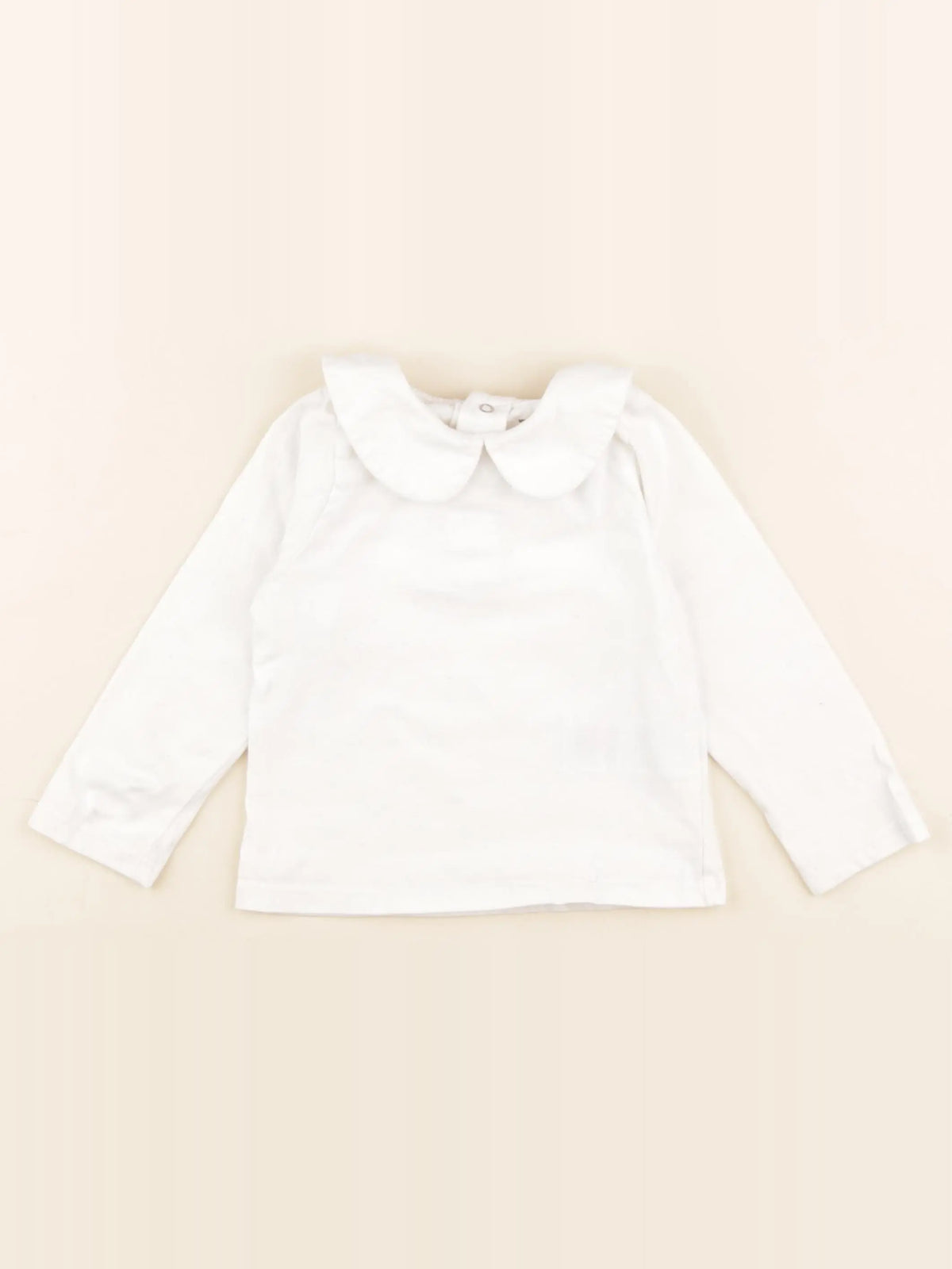 Vertbaudet - polo blanc - 2 ans