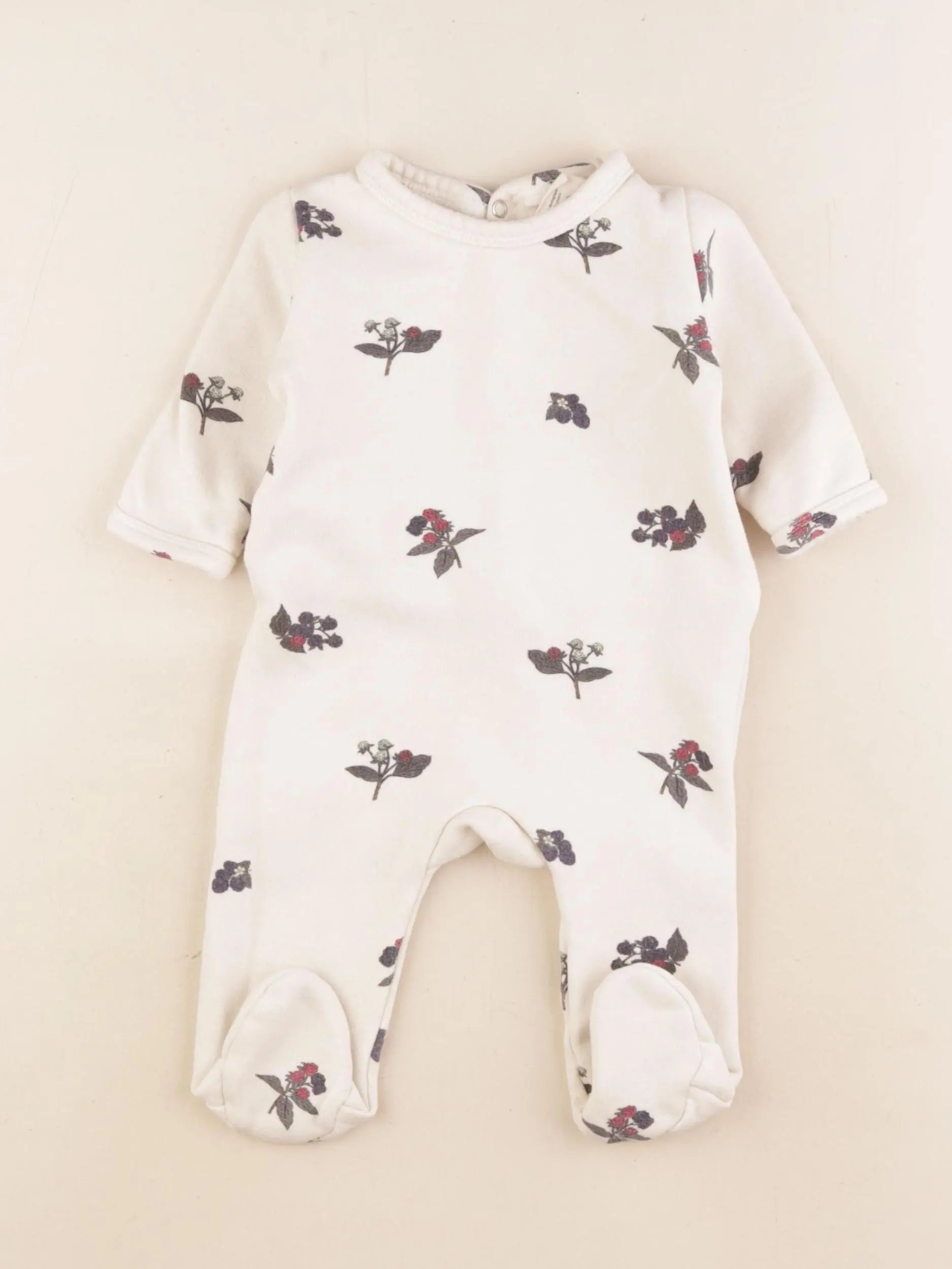 Studio Boheme - pyjama doublé coton beige - 6 mois