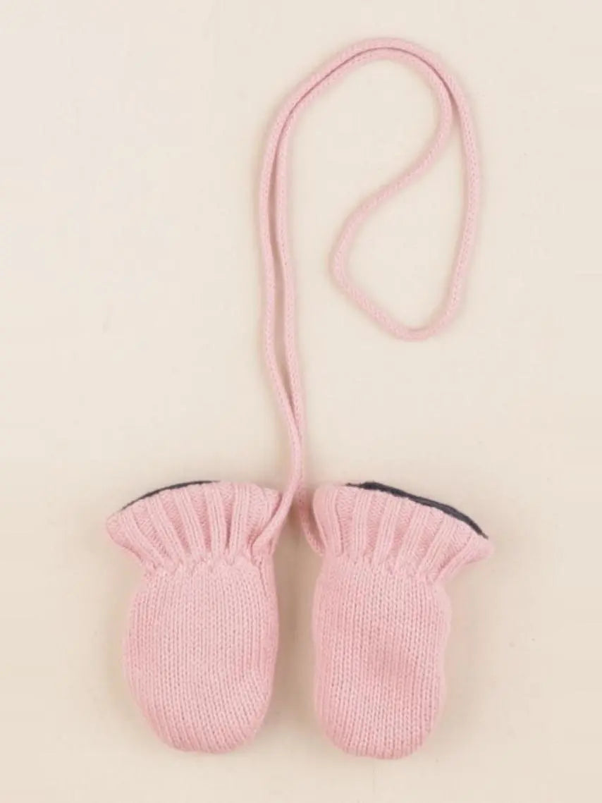 Petit Bateau - moufles rose - 3/6 mois