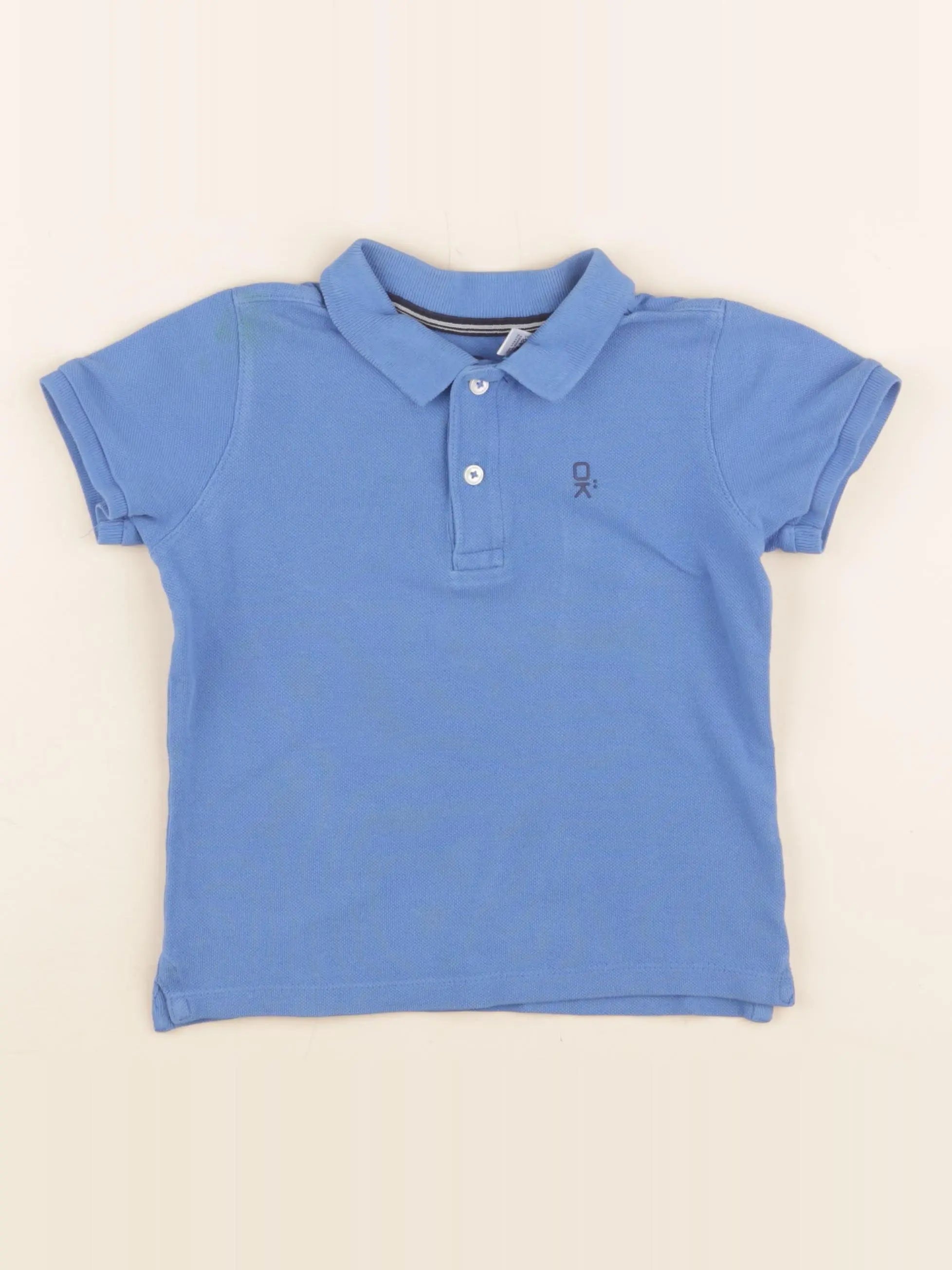 Okaidi - polo bleu - 4 ans