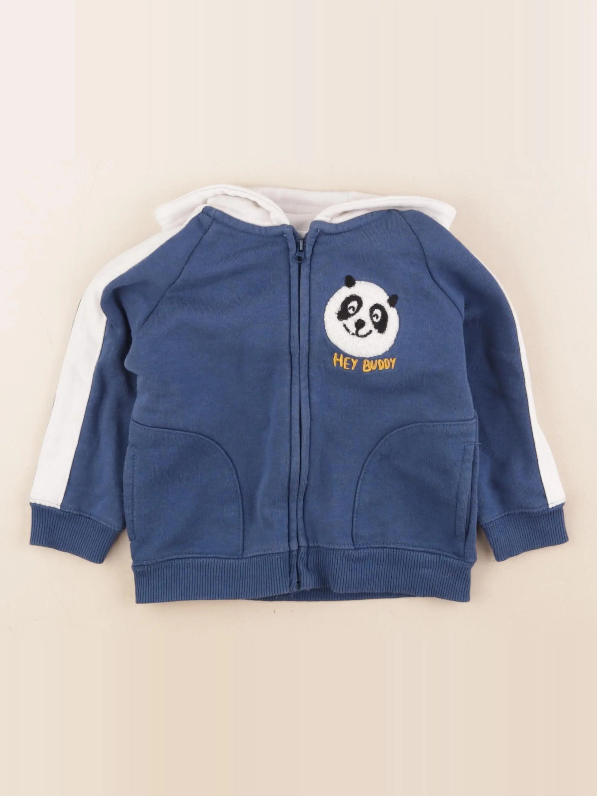 Zara - sweat bleu - 12/18 mois