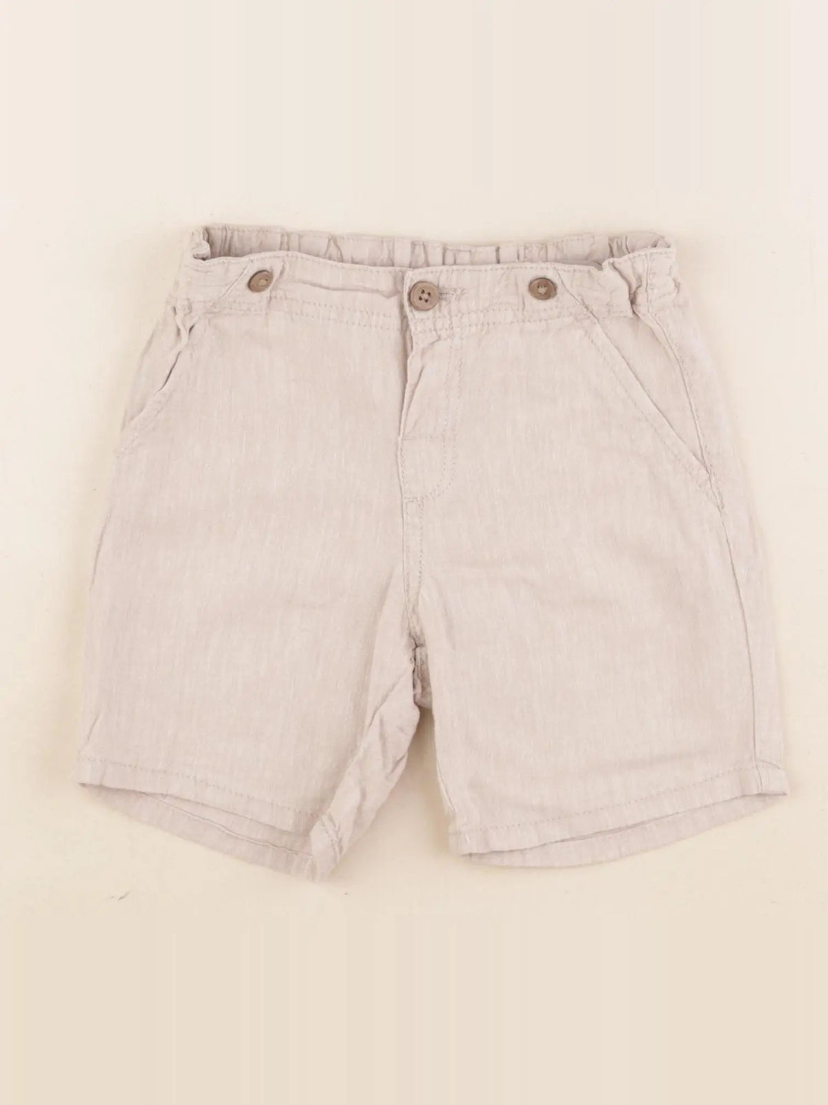 H&M - short beige - 18/24 mois