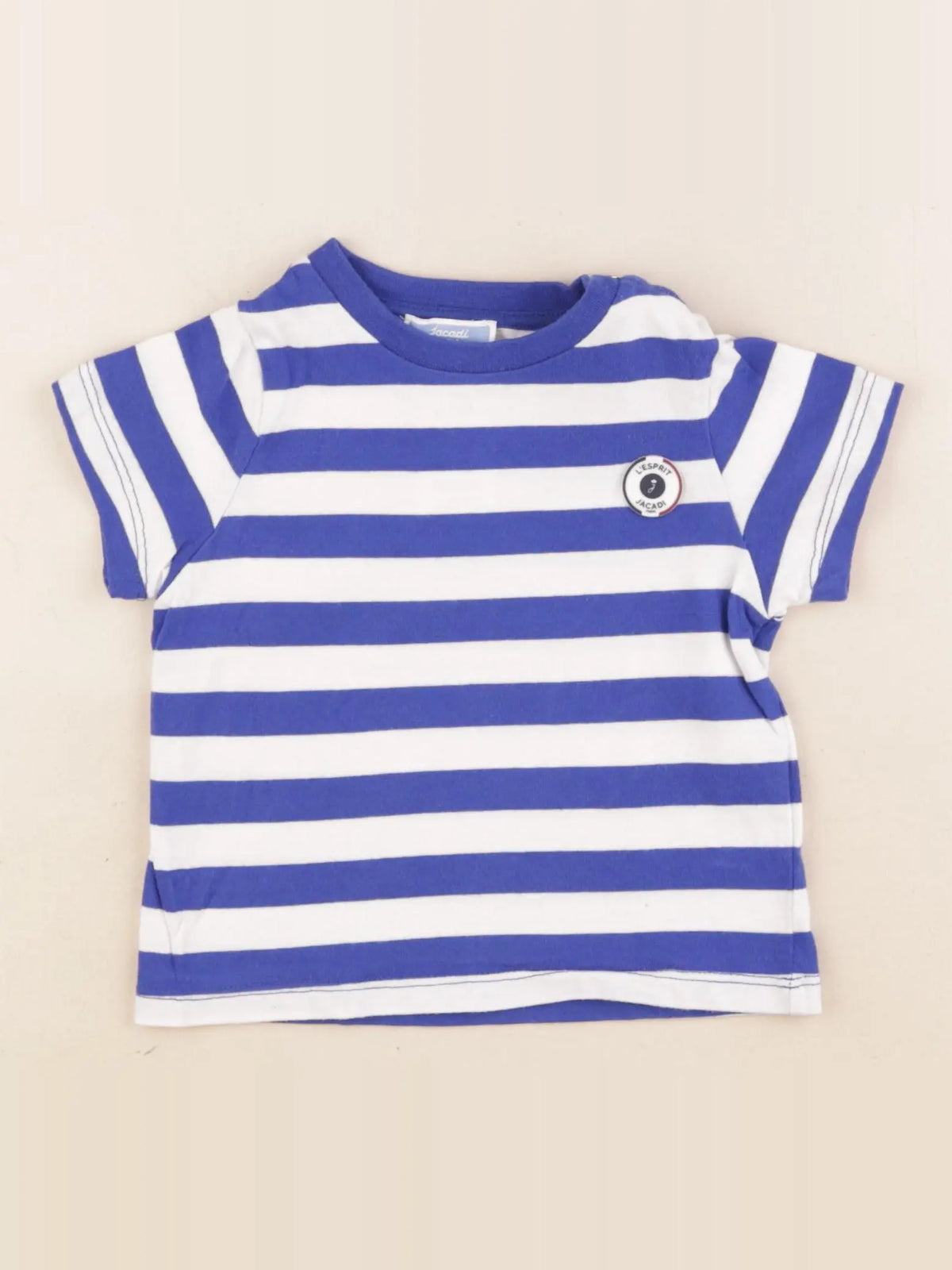 Jacadi - tee-shirt blanc, bleu - 24 mois