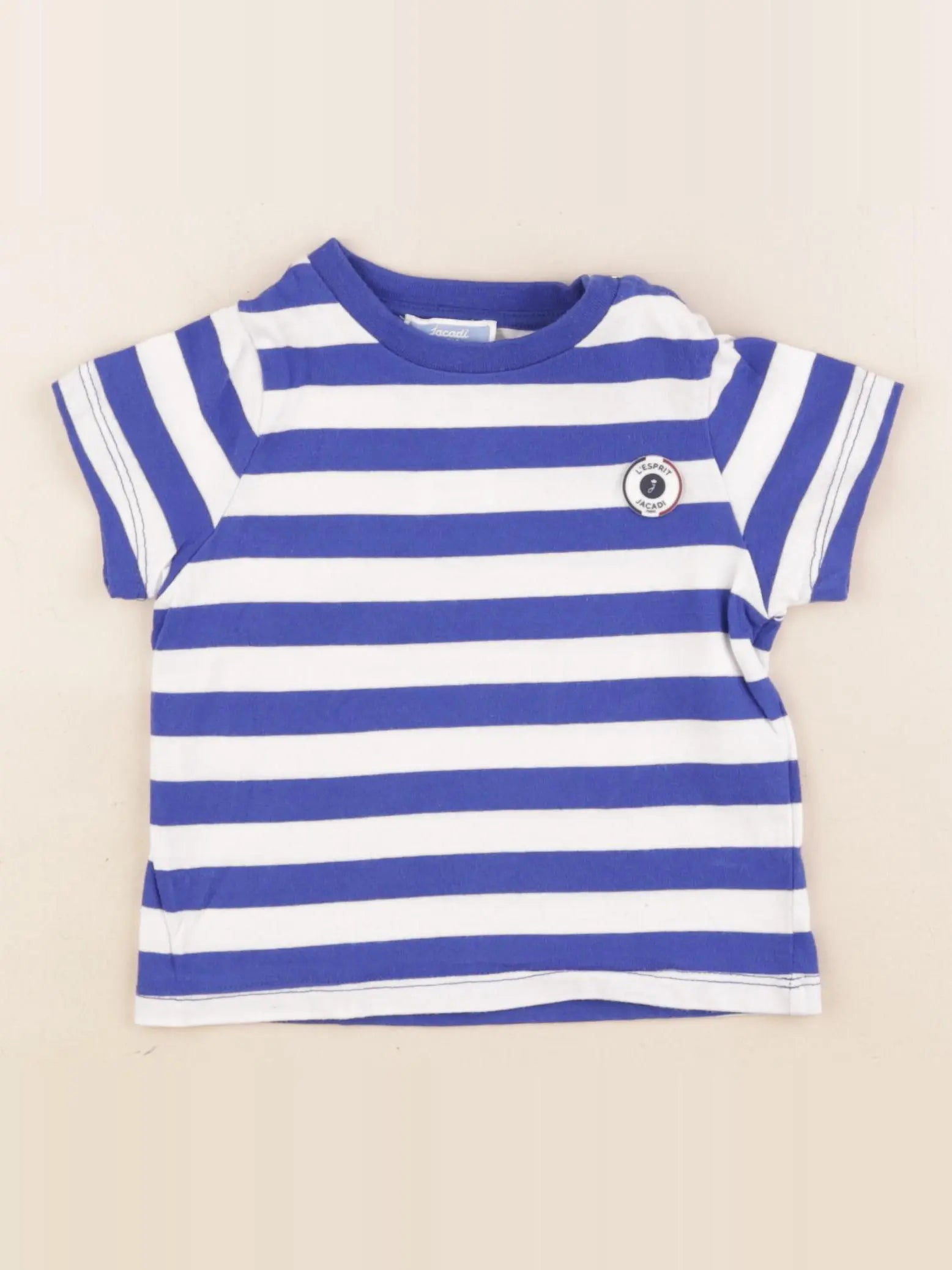 Jacadi - tee-shirt blanc, bleu - 24 mois