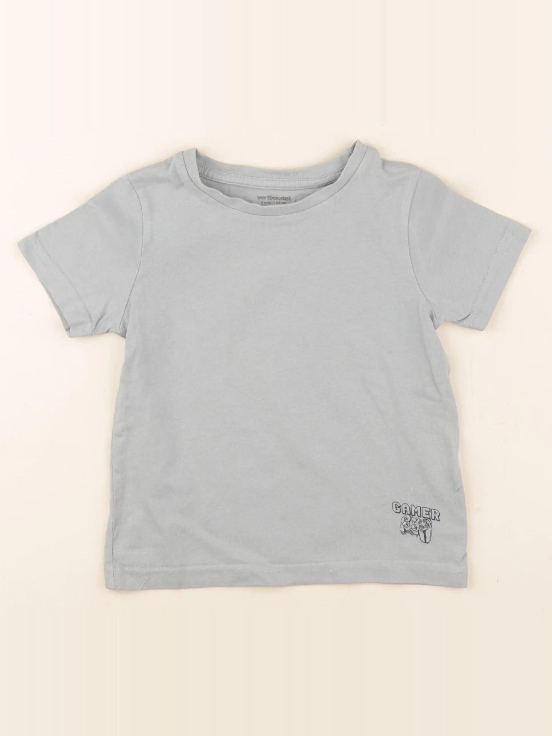 Vertbaudet - tee-shirt bleu - 4 ans
