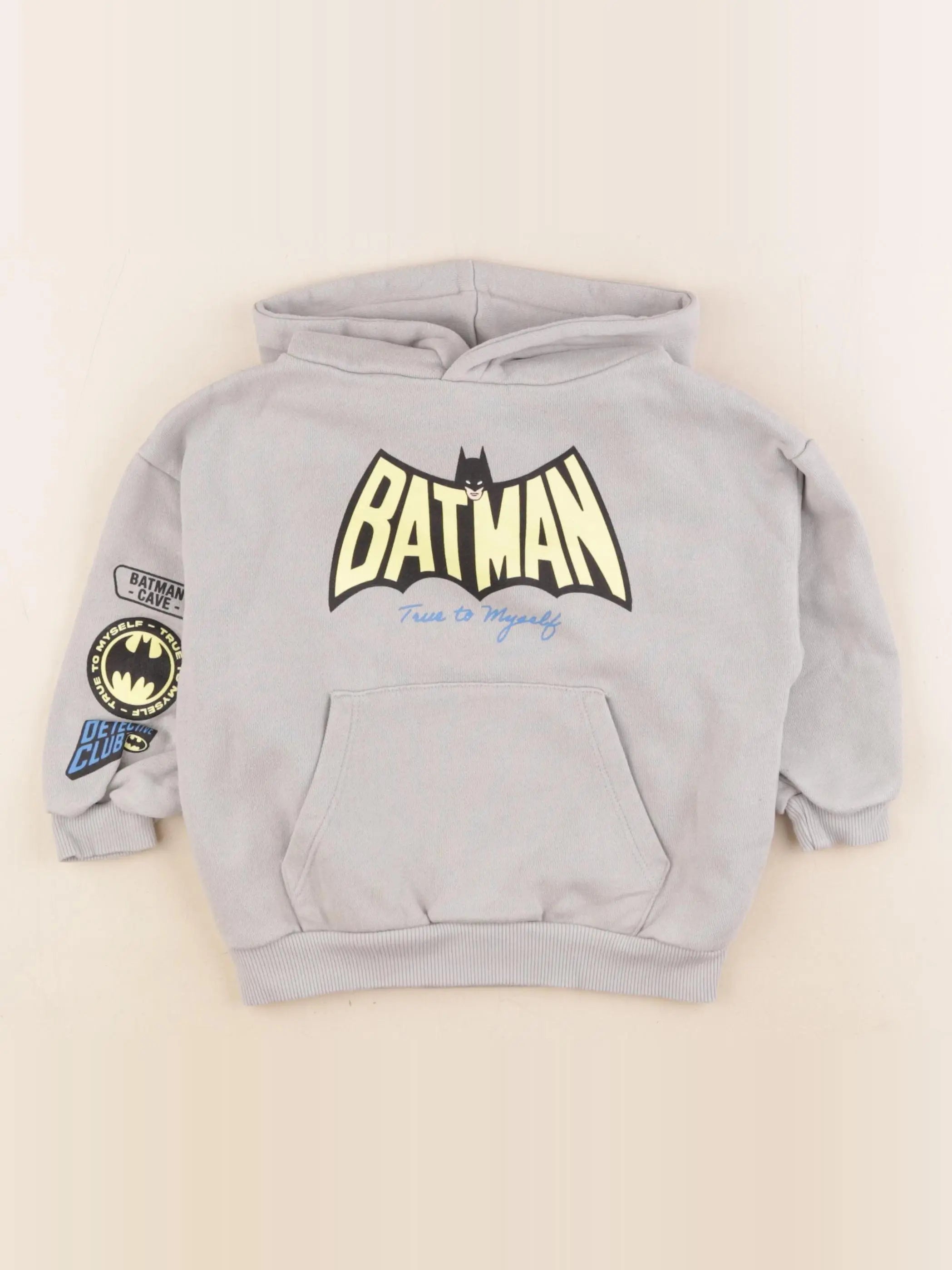 Zara - sweat imprimé au dos gris - 2 ans