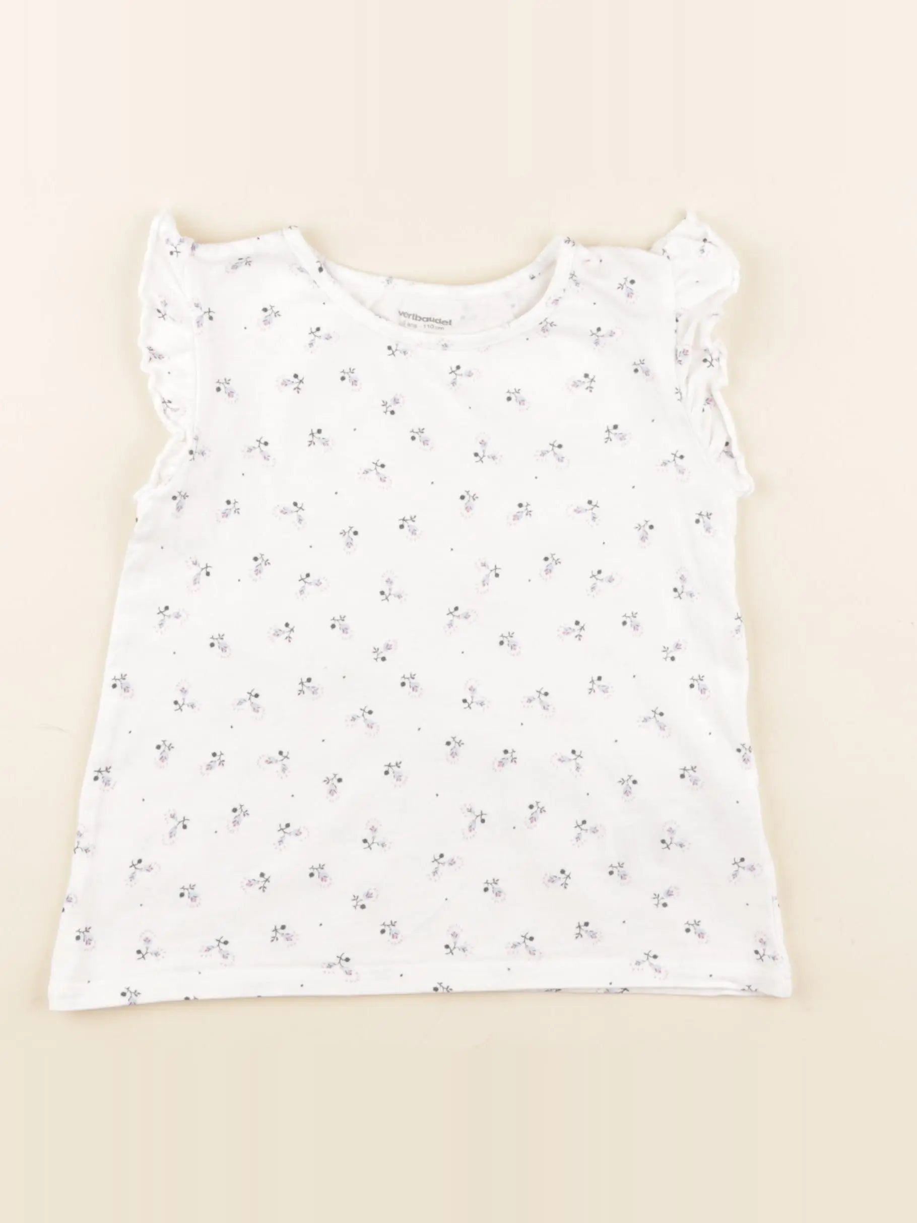 Vertbaudet - tee-shirt blanc - 5 ans