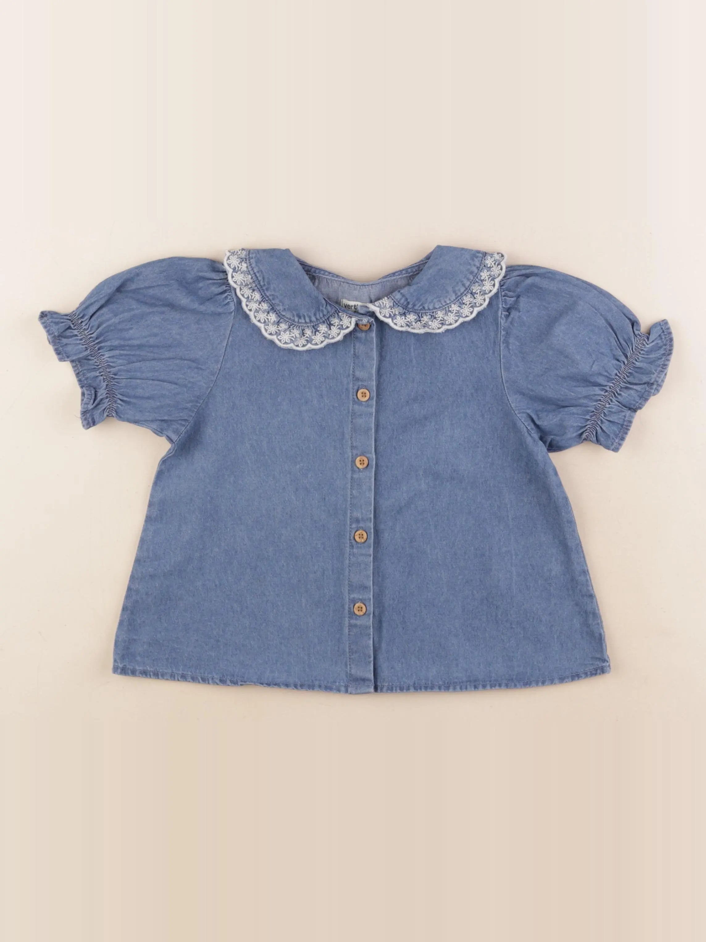 Vertbaudet - blouse bleu - 5 ans