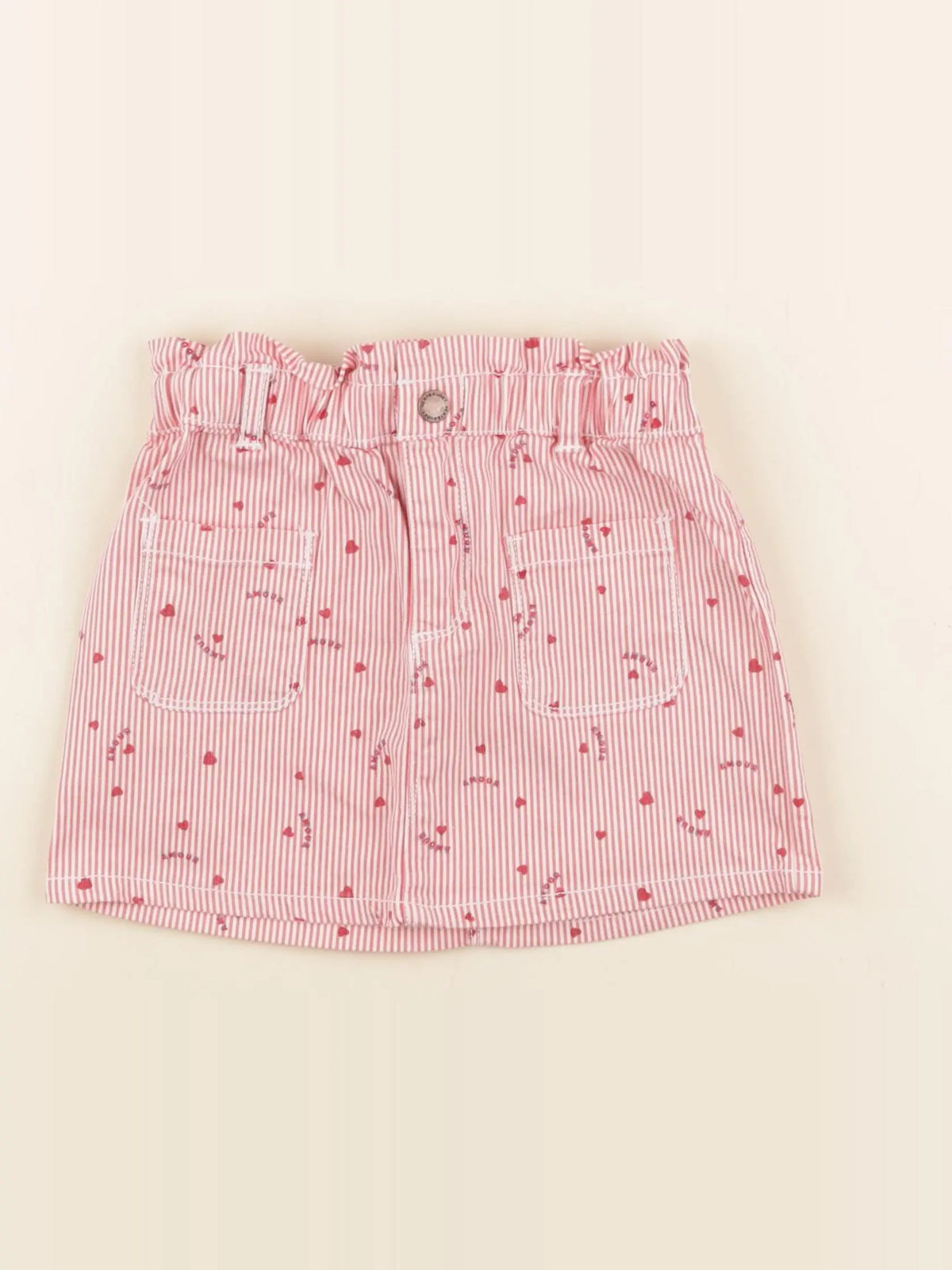 Vertbaudet - jupe rouge - 4 ans