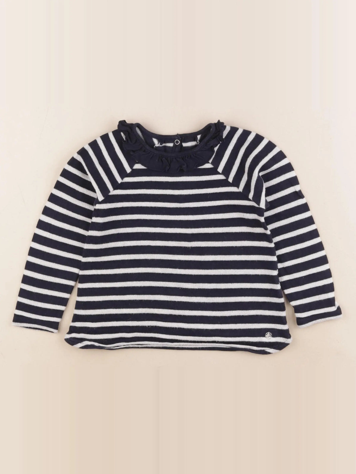 Petit Bateau - pull bleu, blanc - 36 mois