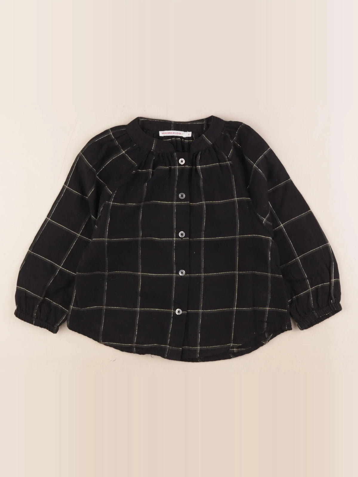 Monoprix - blouse noir, or - 3 ans