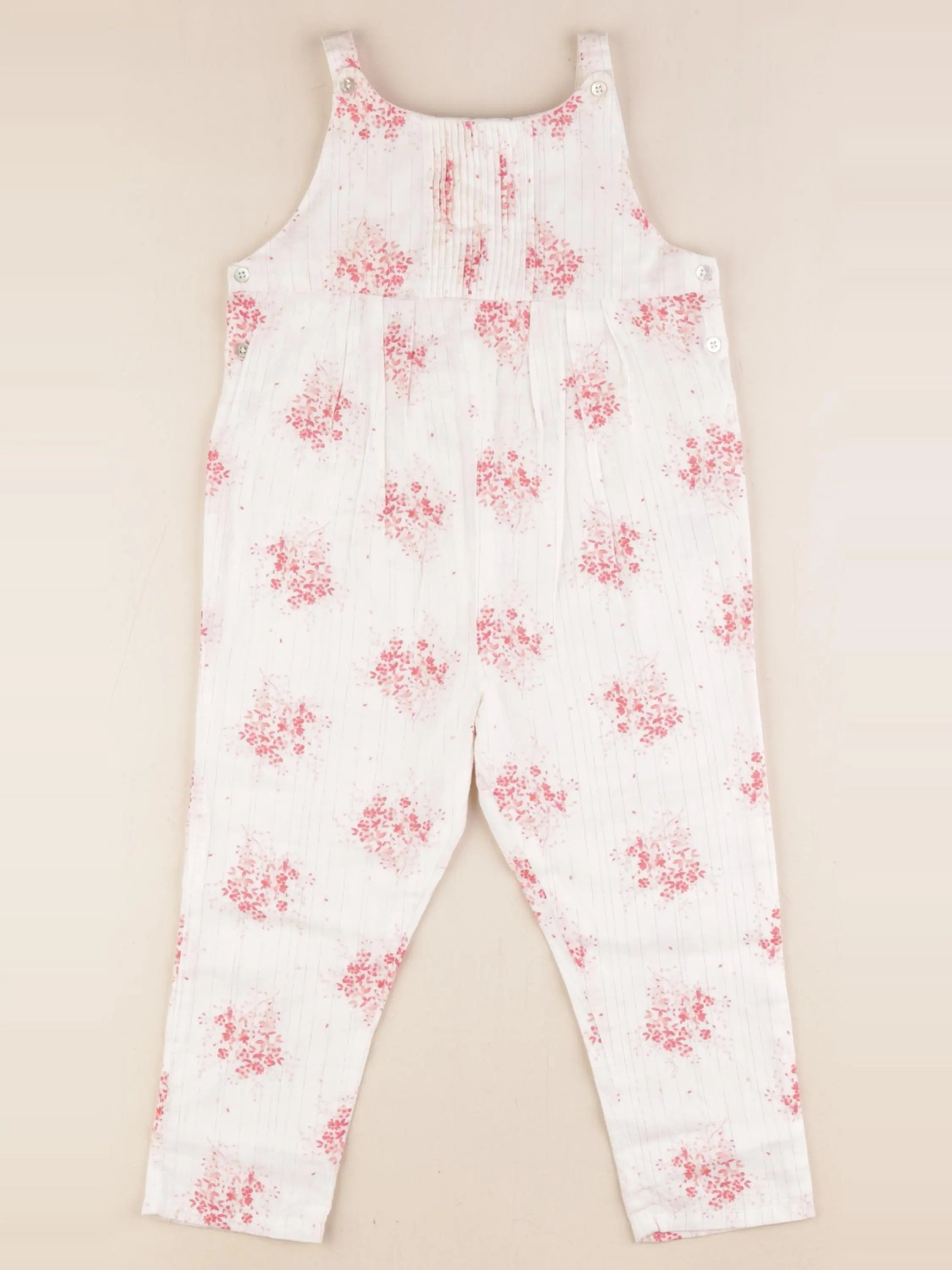 Natalys - combinaison blanc, rose - 36 mois