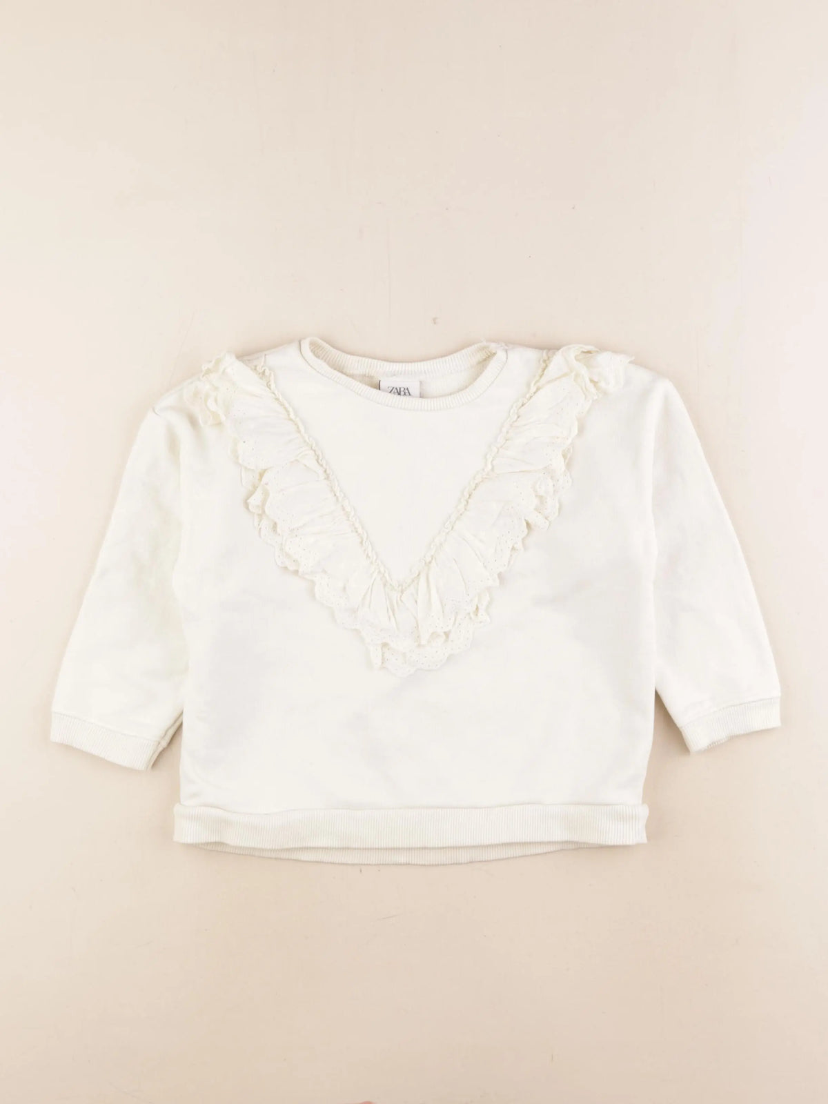 Zara - sweat beige - 3/4 ans