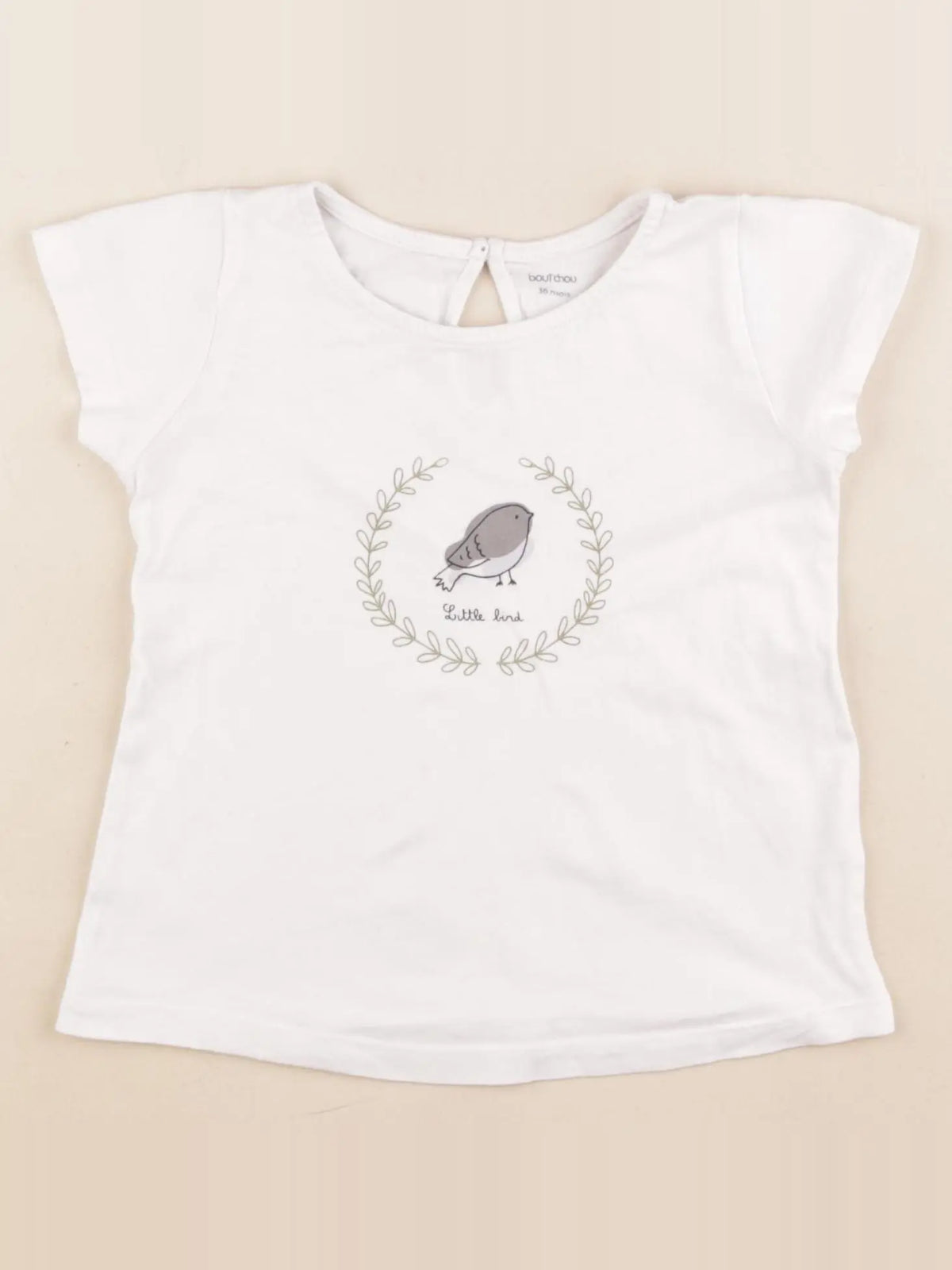 Boutchou - tee-shirt blanc - 36 mois