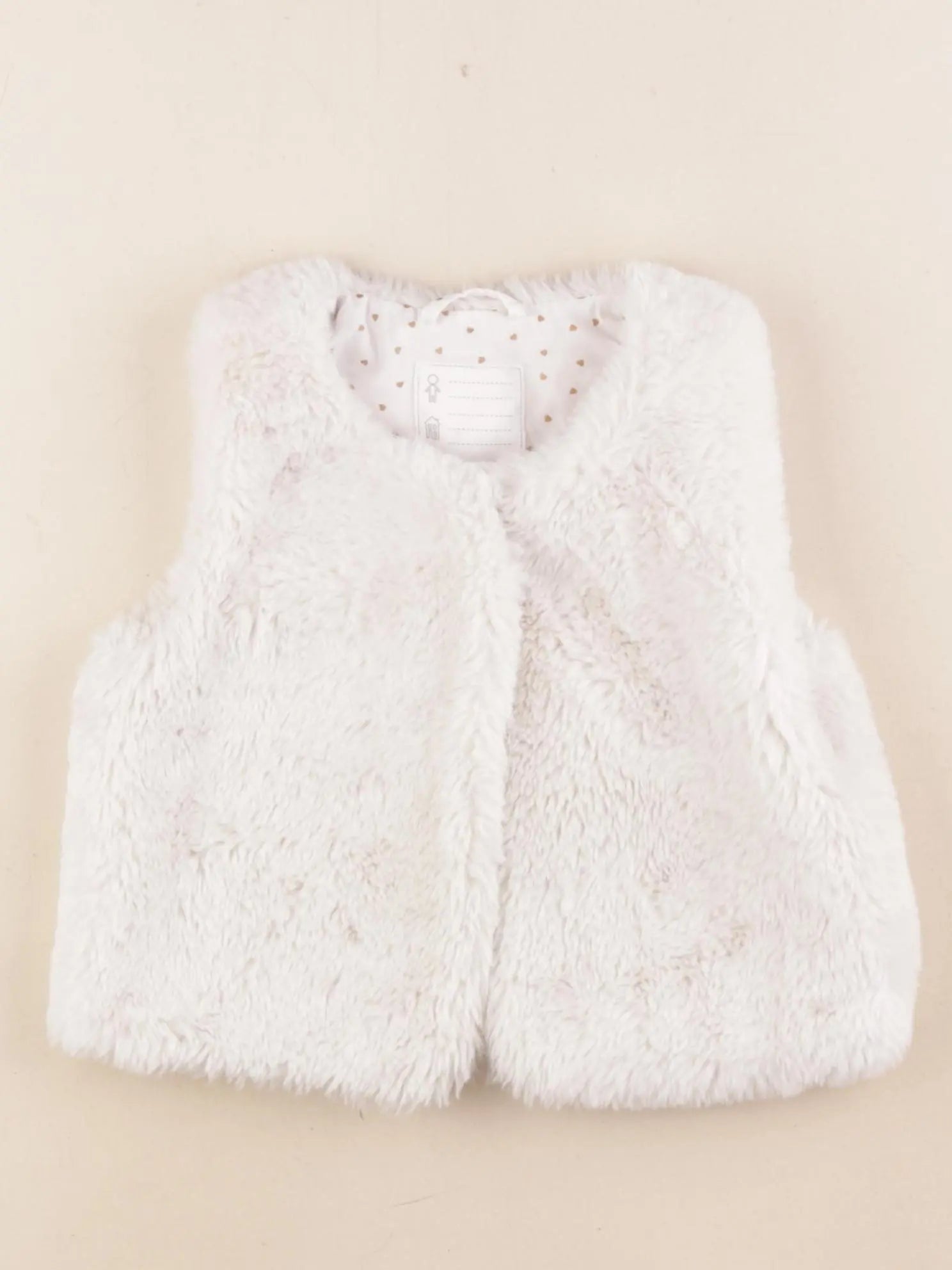 Vertbaudet - gilet blanc - 4 ans