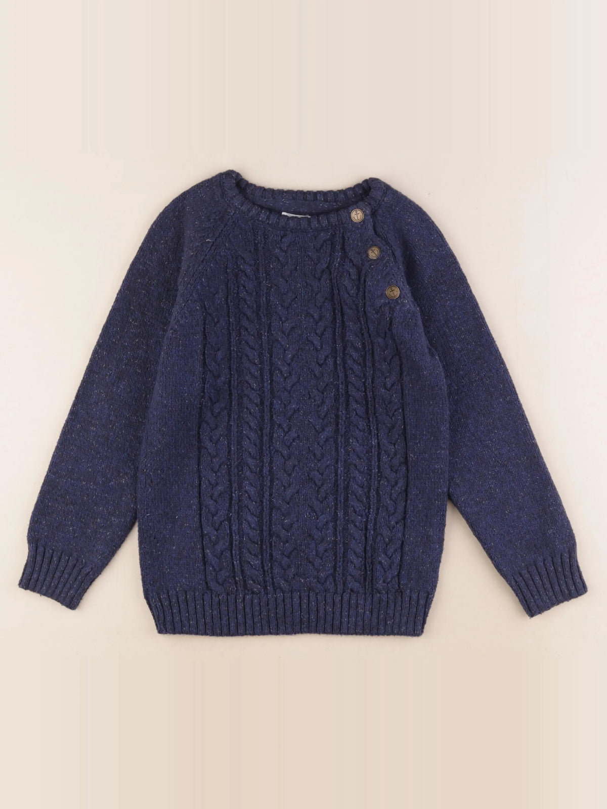 Vertbaudet - pull bleu - 8 ans