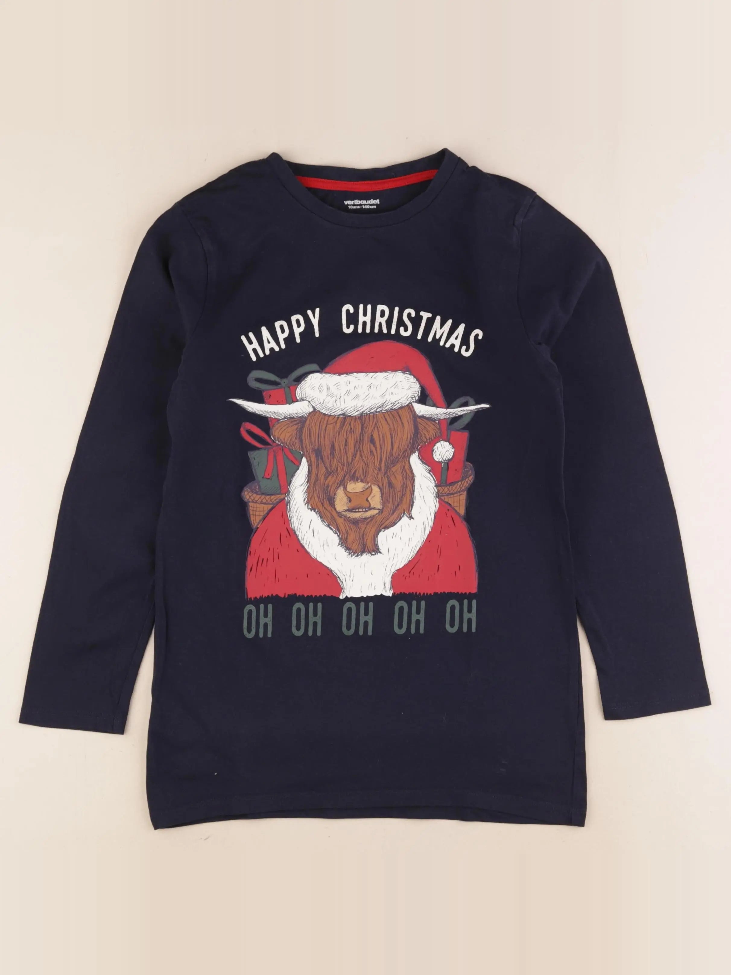 Vertbaudet - tee-shirt bleu - 10 ans