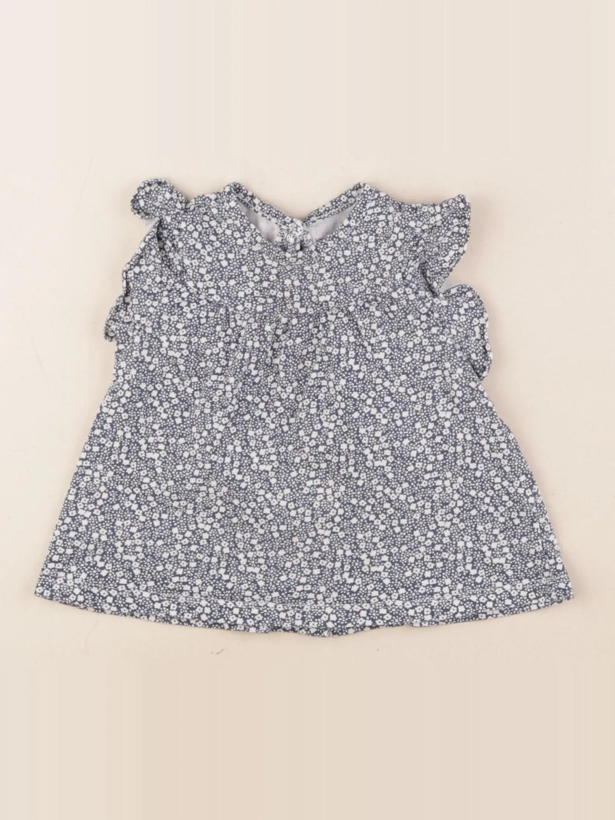 Vertbaudet - tee-shirt bleu - 12 mois