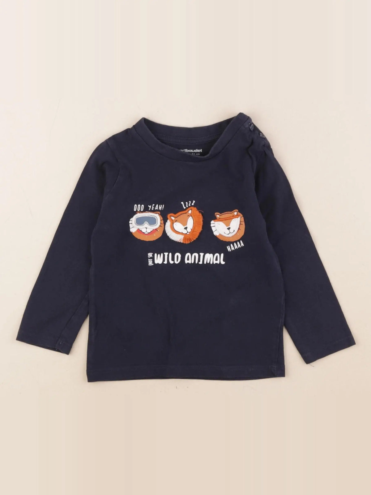 Vertbaudet - tee-shirt bleu - 18 mois