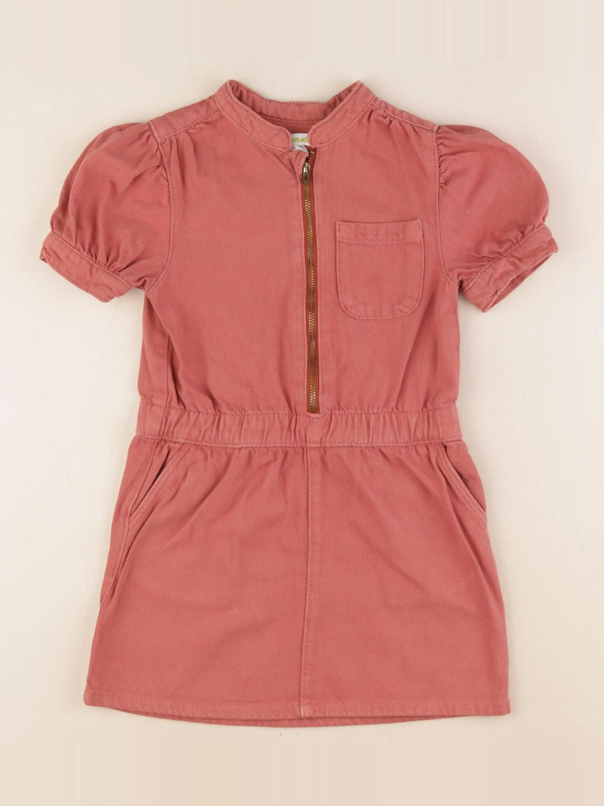 Vertbaudet - robe orange - 5 ans