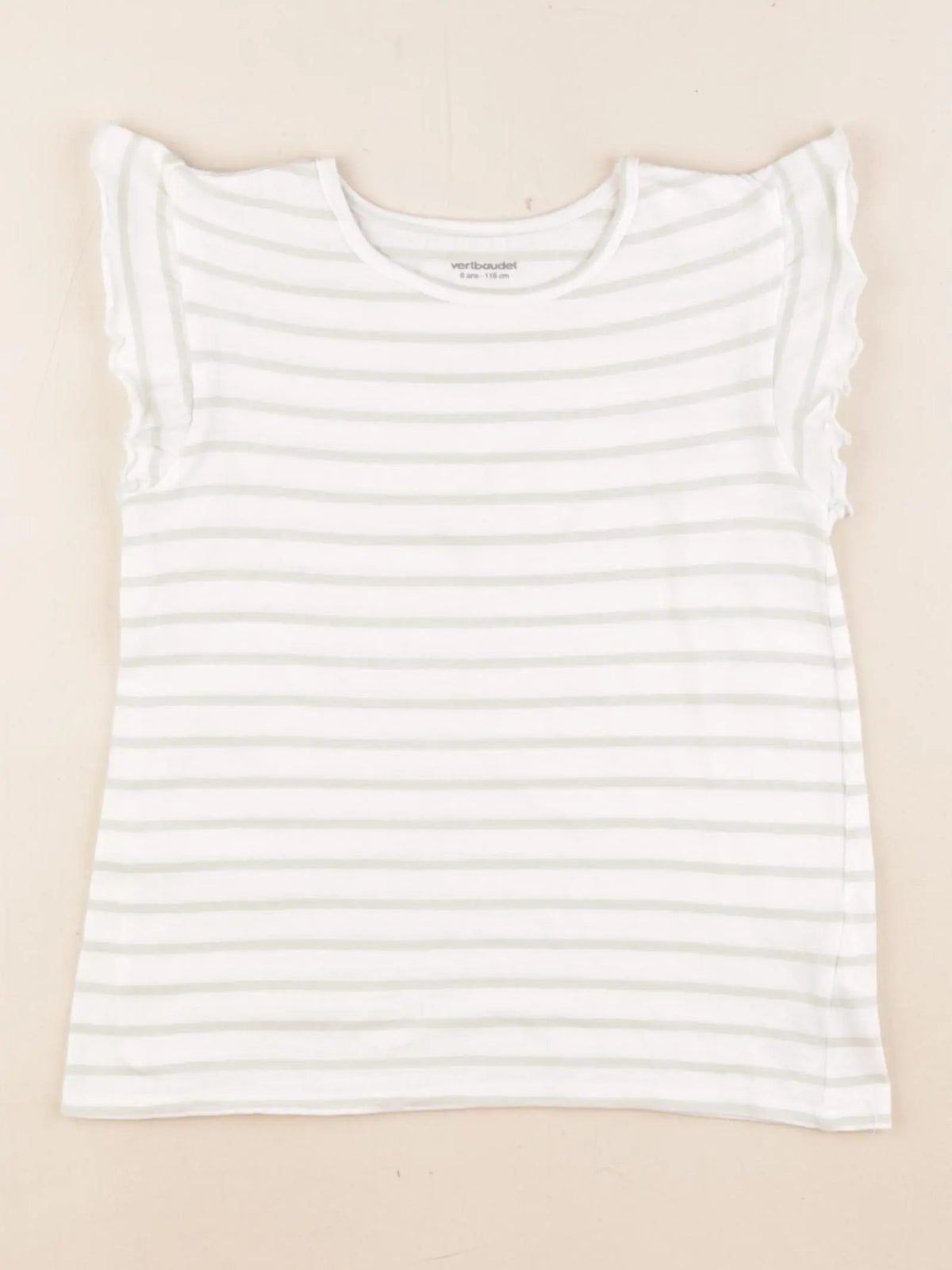 Vertbaudet - tee-shirt vert - 6 ans