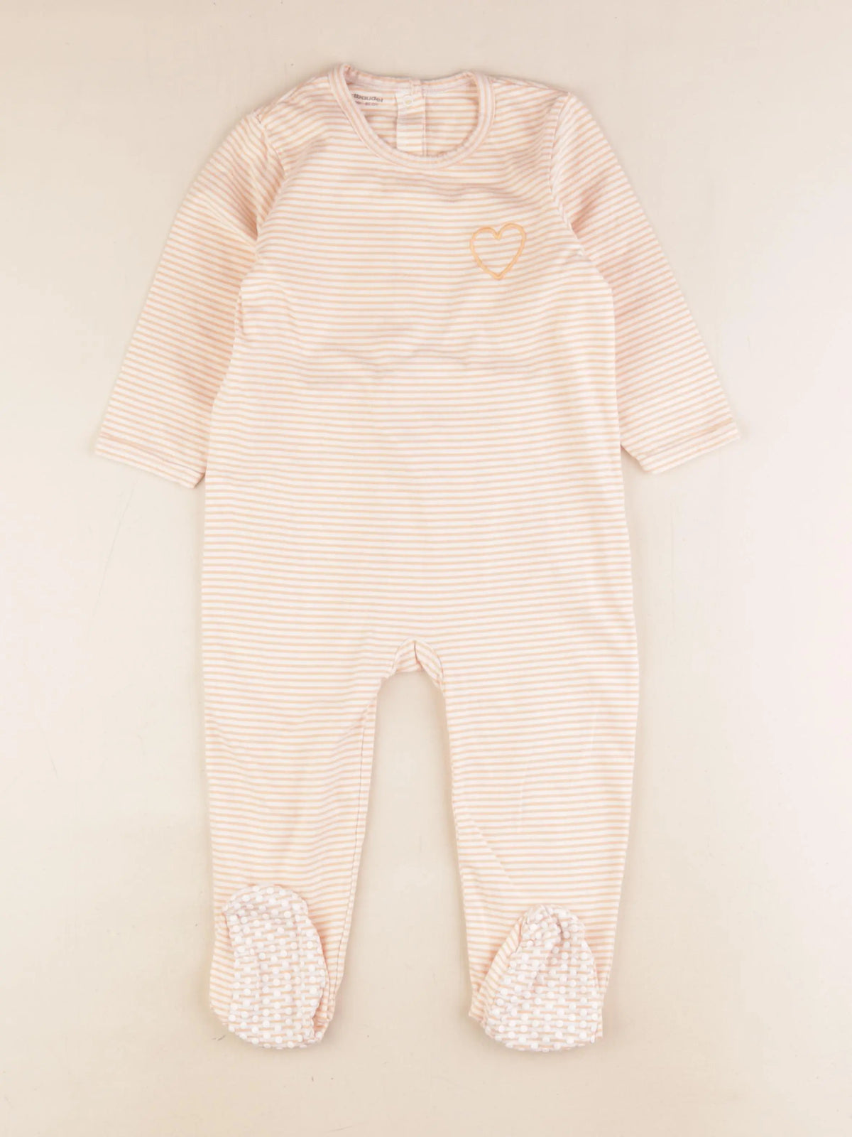 Vertbaudet - pyjama coton orange - 24 mois