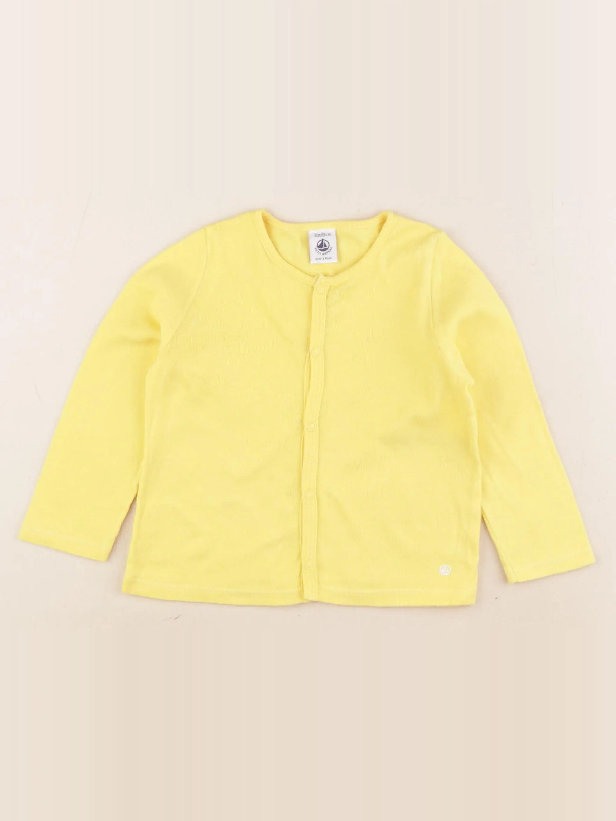 Petit Bateau - tee-shirt jaune - 24 mois