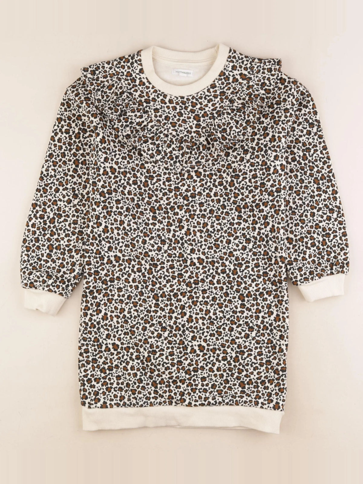 Zara - robe beige, marron - 8 ans