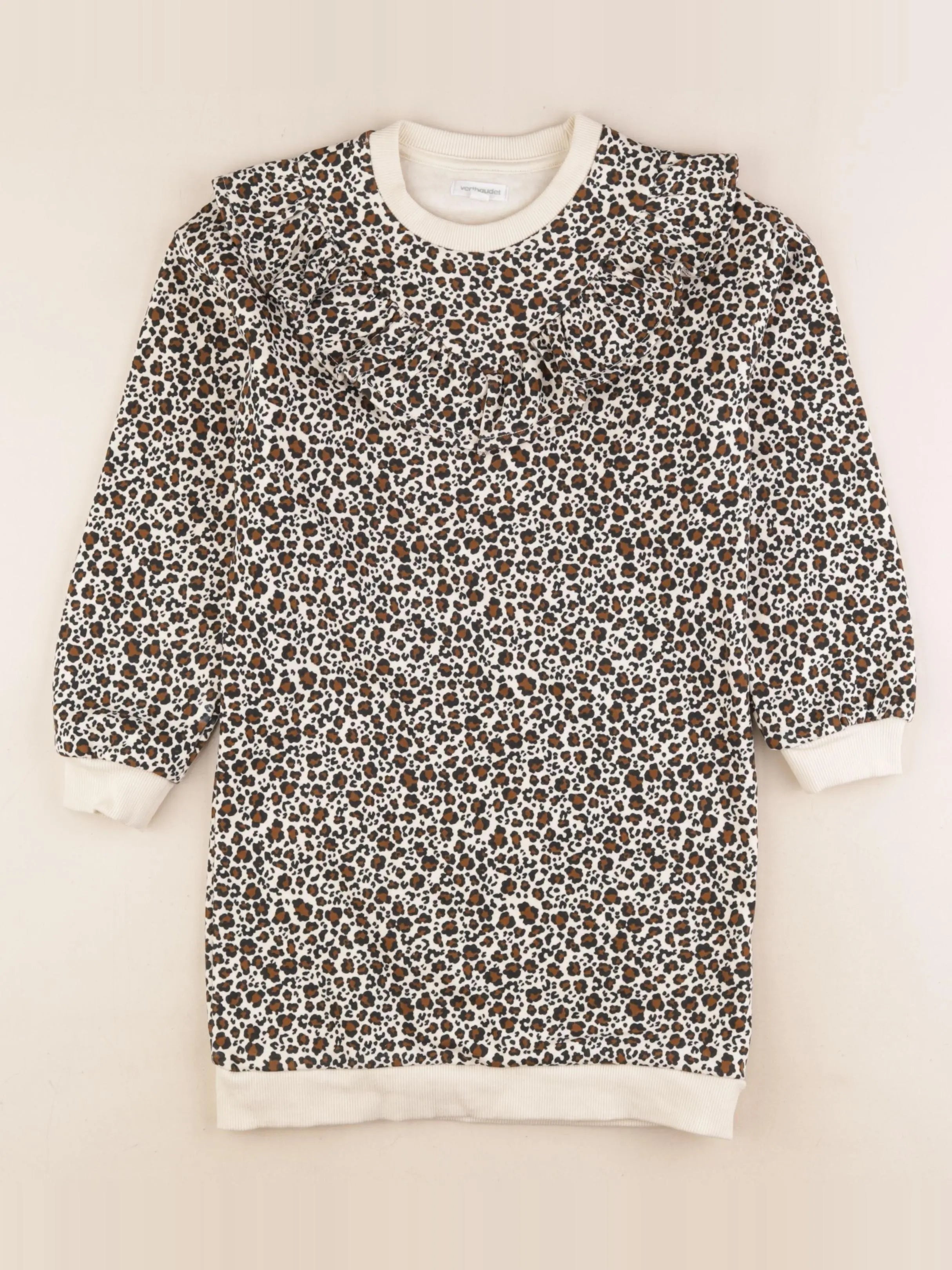 Zara - robe beige, marron - 8 ans