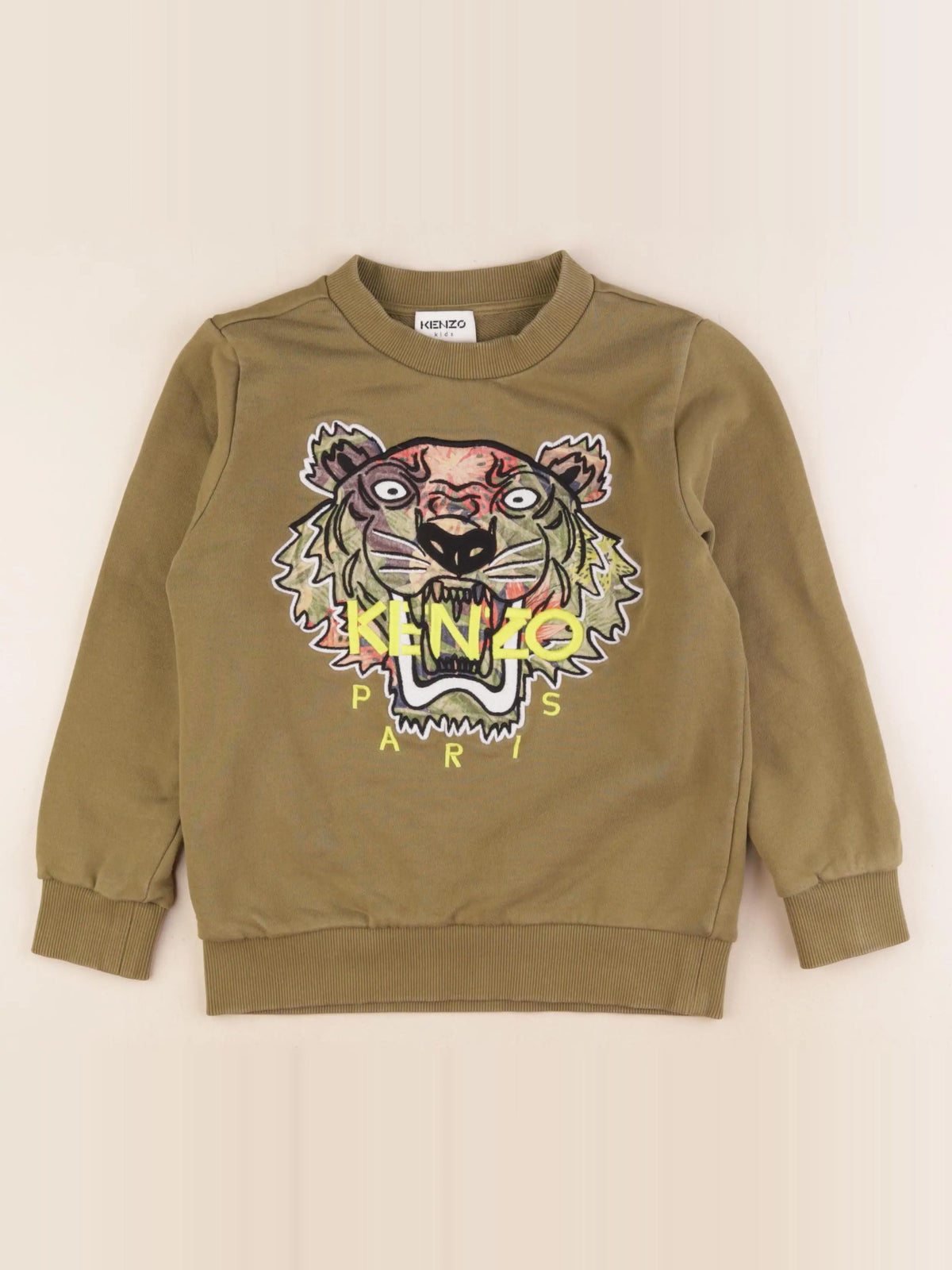 Kenzo - sweat vert - 10 ans
