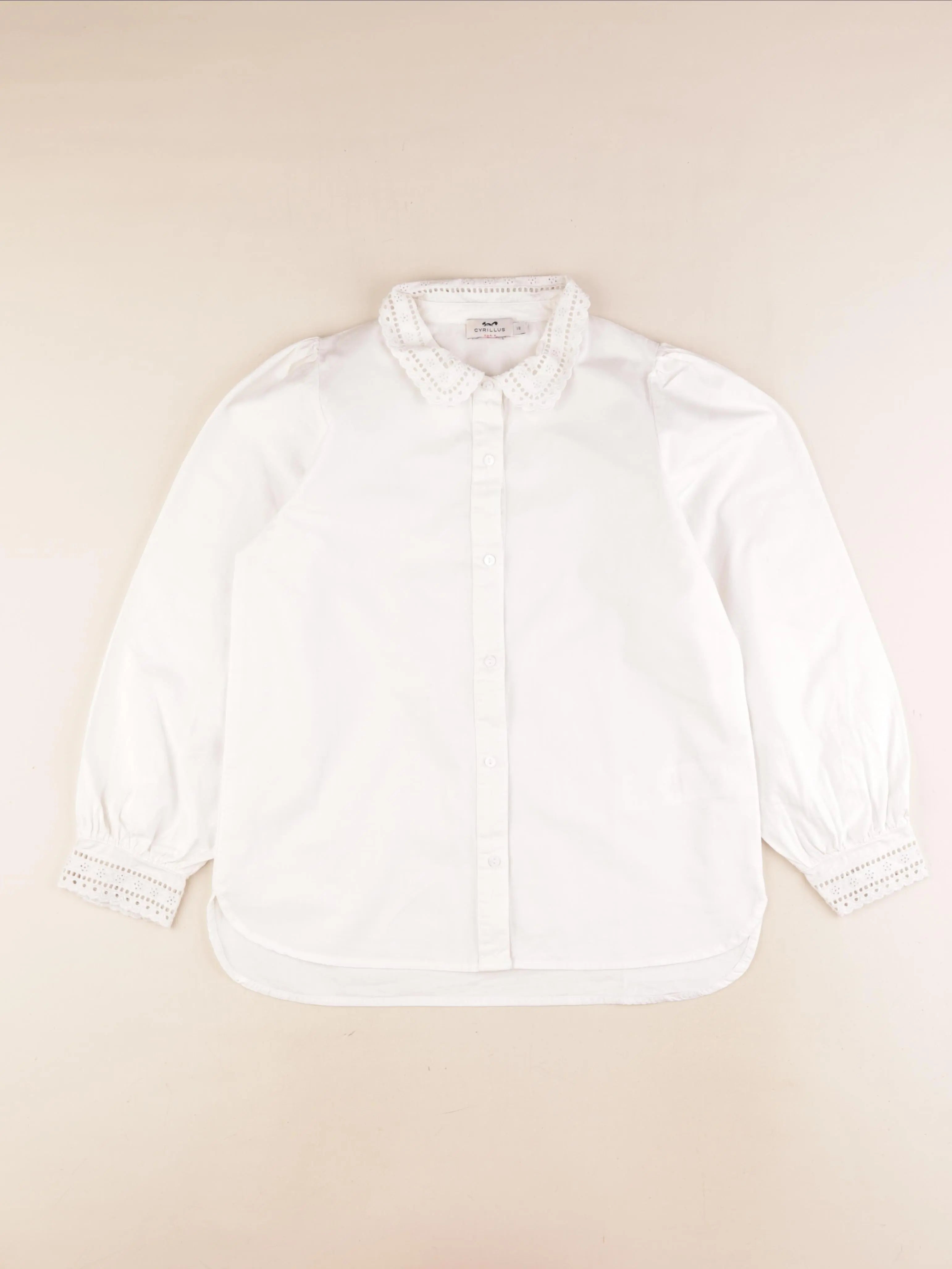 Cyrillus - blouse blanc - 12 ans