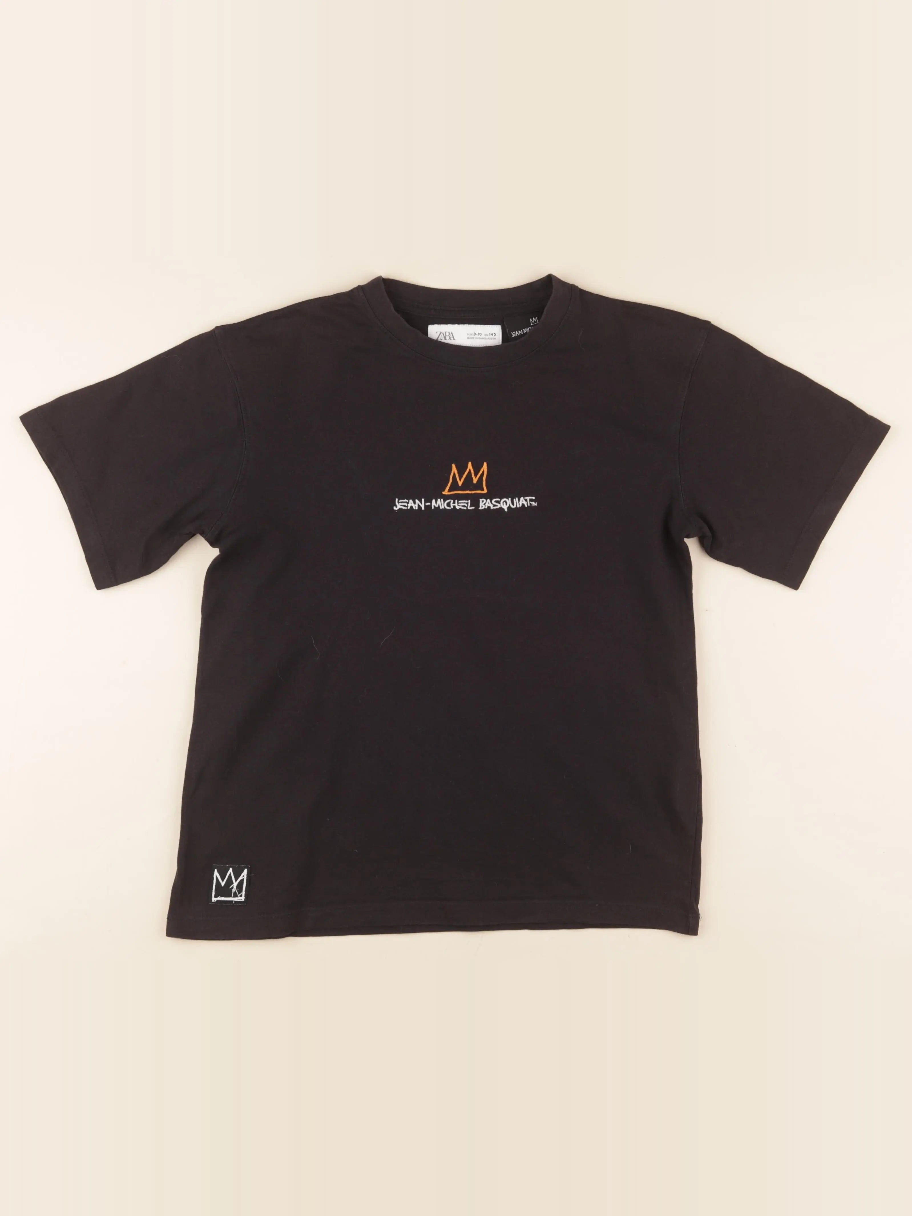 Zara - tee-shirt imprimé au dos noir - 9/10 ans