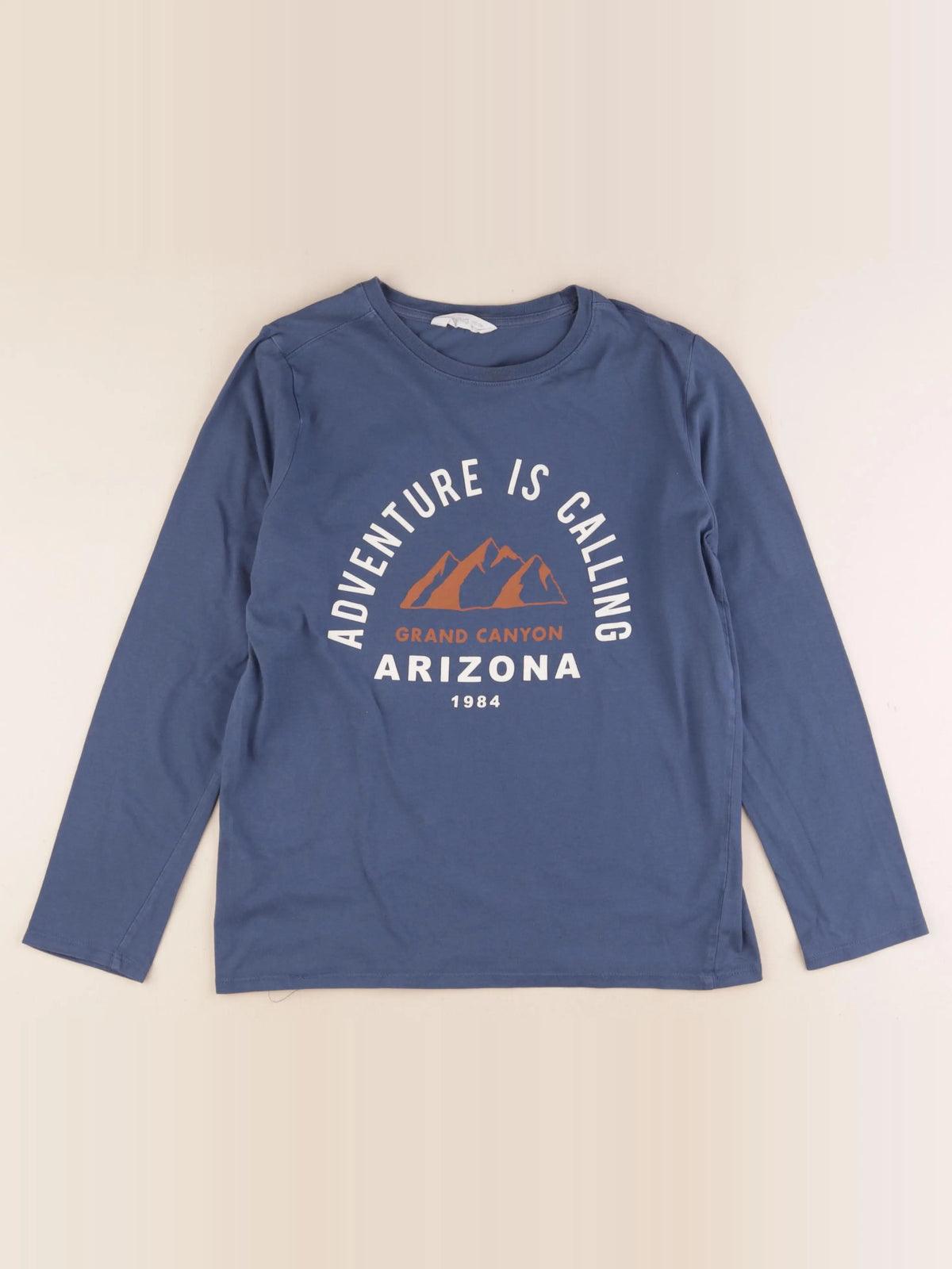 Mango - tee-shirt bleu - 11/12 ans
