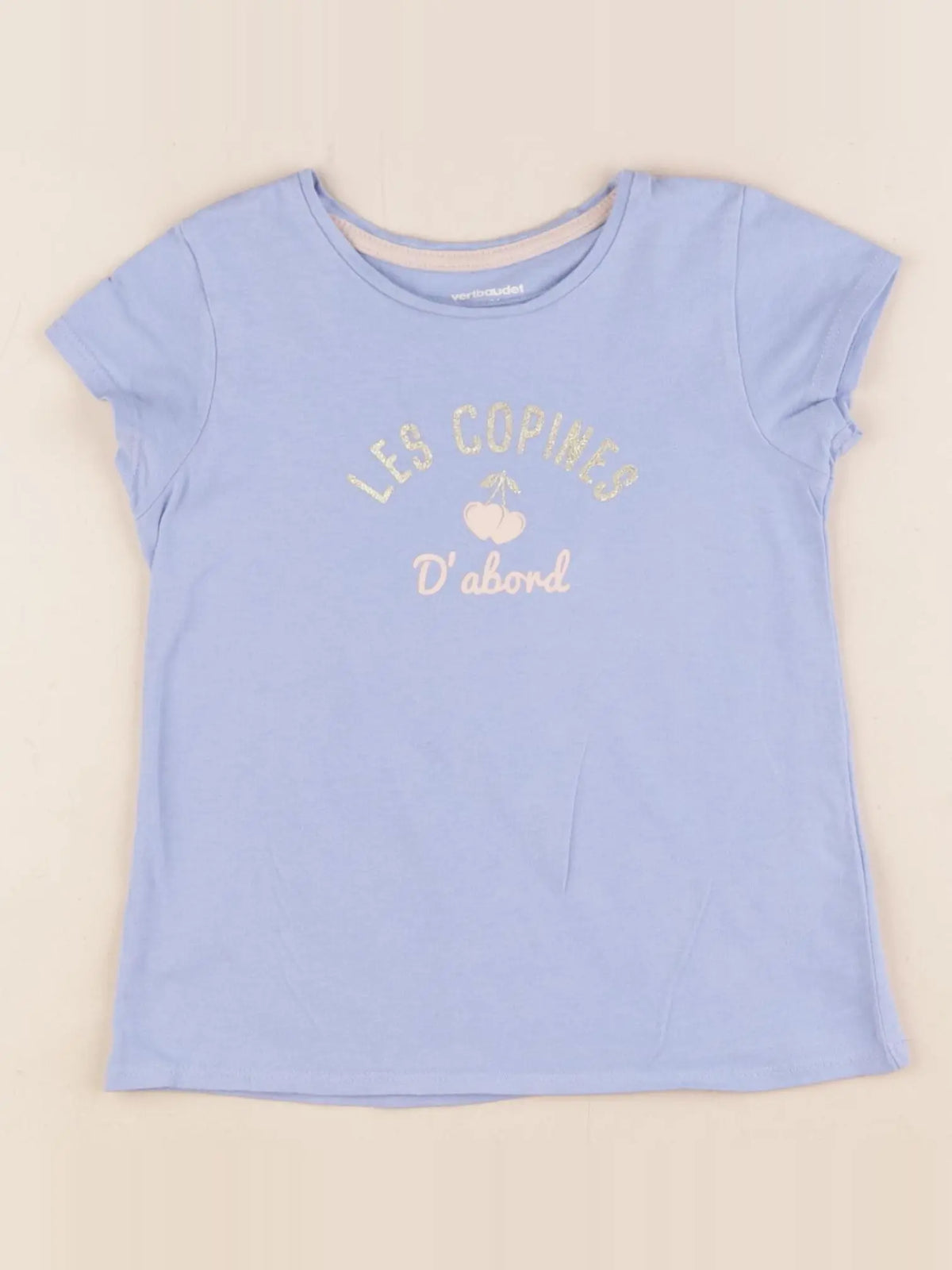 Vertbaudet - tee-shirt bleu - 3 ans