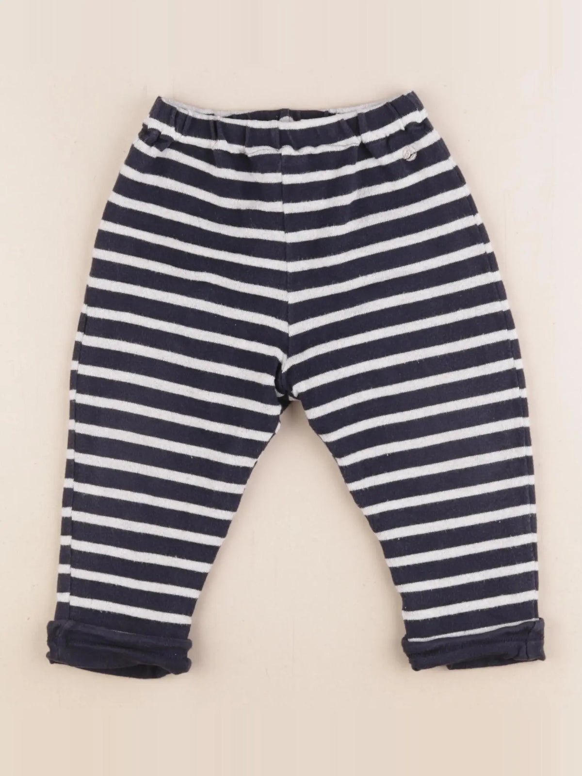 Petit Bateau - pantalon bleu - 18 mois