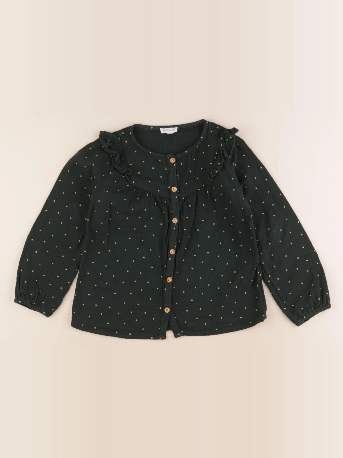 Vertbaudet - chemise vert - 6 ans