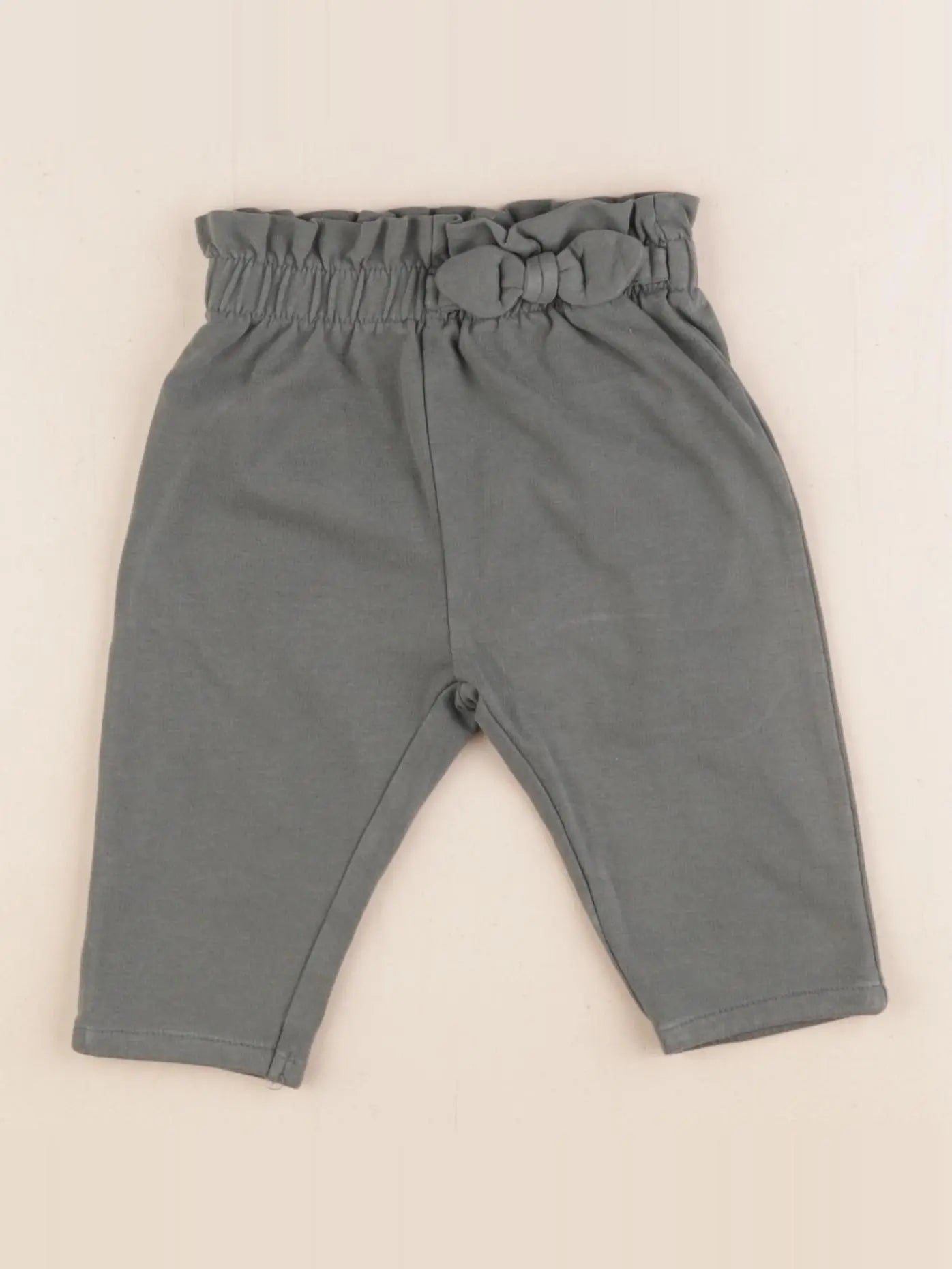 Vertbaudet - pantalon vert - 6 mois